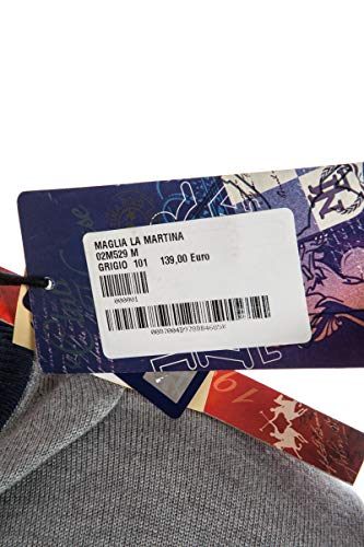 La Martina maglia 02M529 grigia XL girocollo cotone