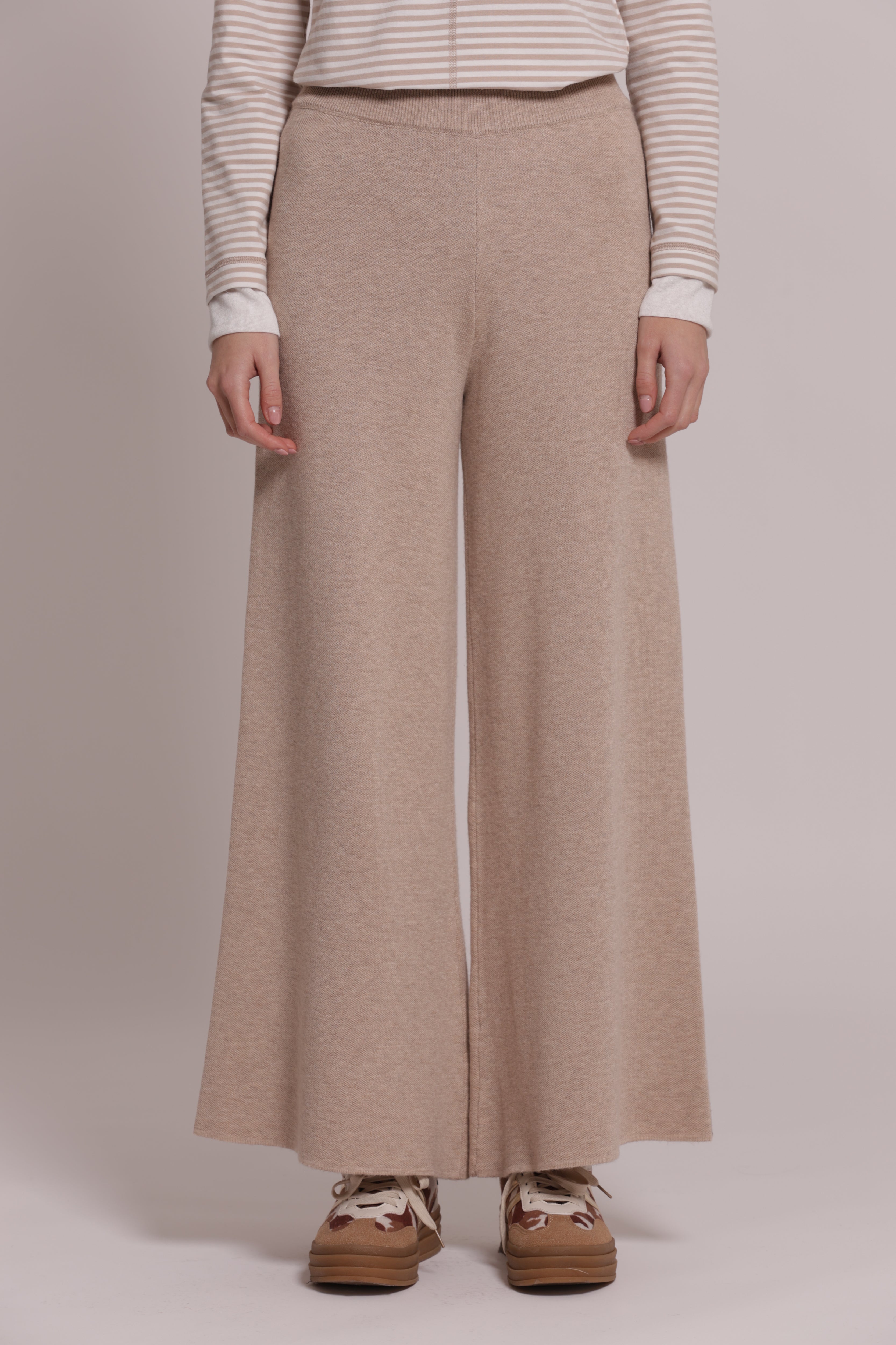 Mimi Mua Maglia Pantaloni Nero Morbido