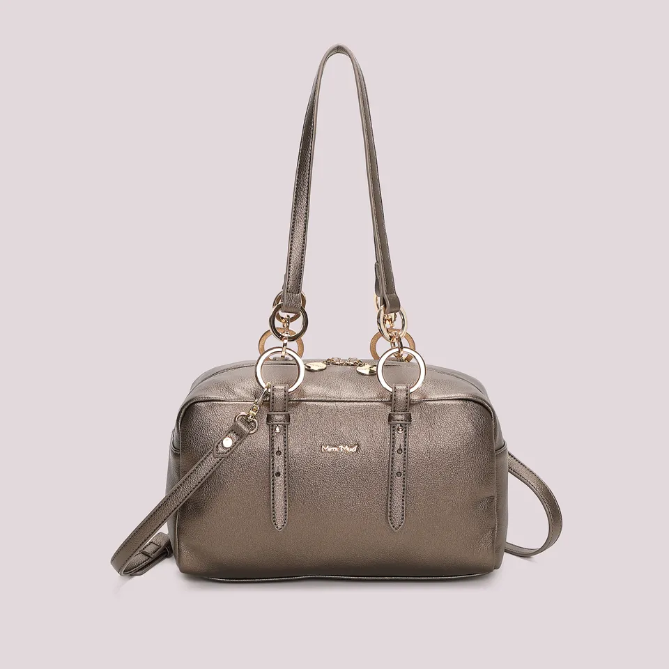 Mimi Mua Borsa Spalla Anelli borsa a spalla nero compatta