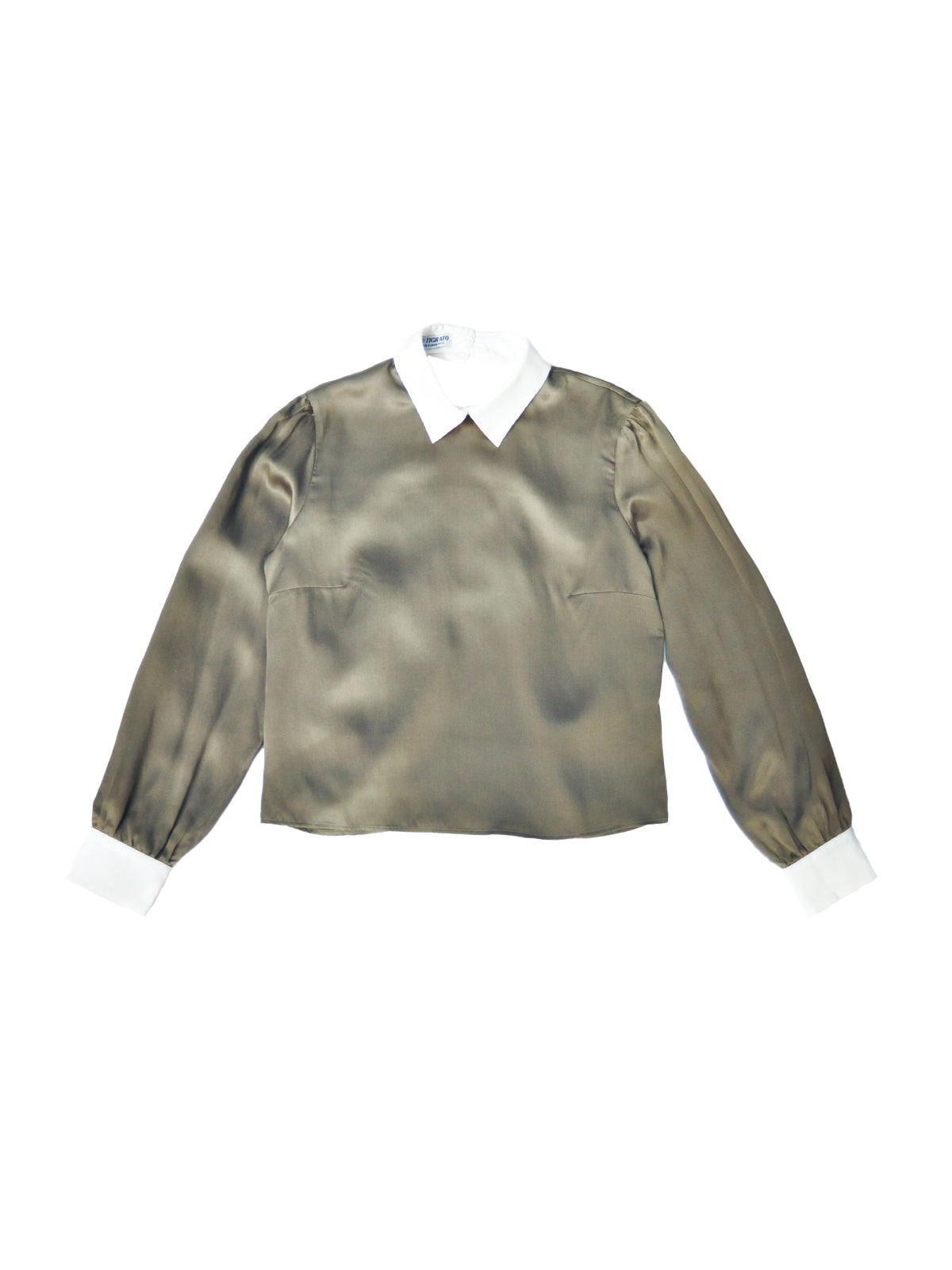GiglioTigrato Paris camicia seta kaki schiena scoperta