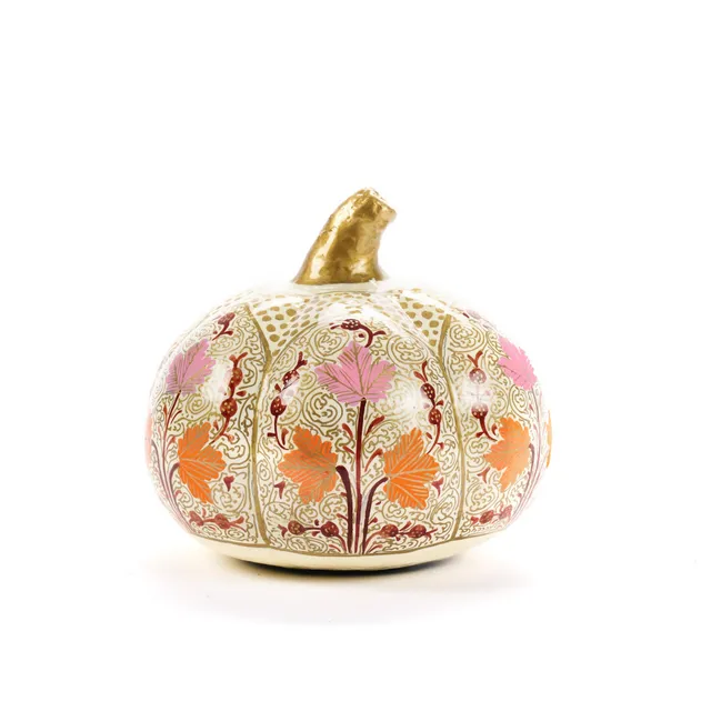 On Earth Cooperative Collection Zucca decorazione multicolore cartapesta