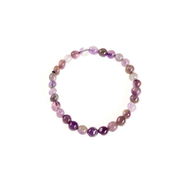 On Earth Connection bracciale ametista viola elastico