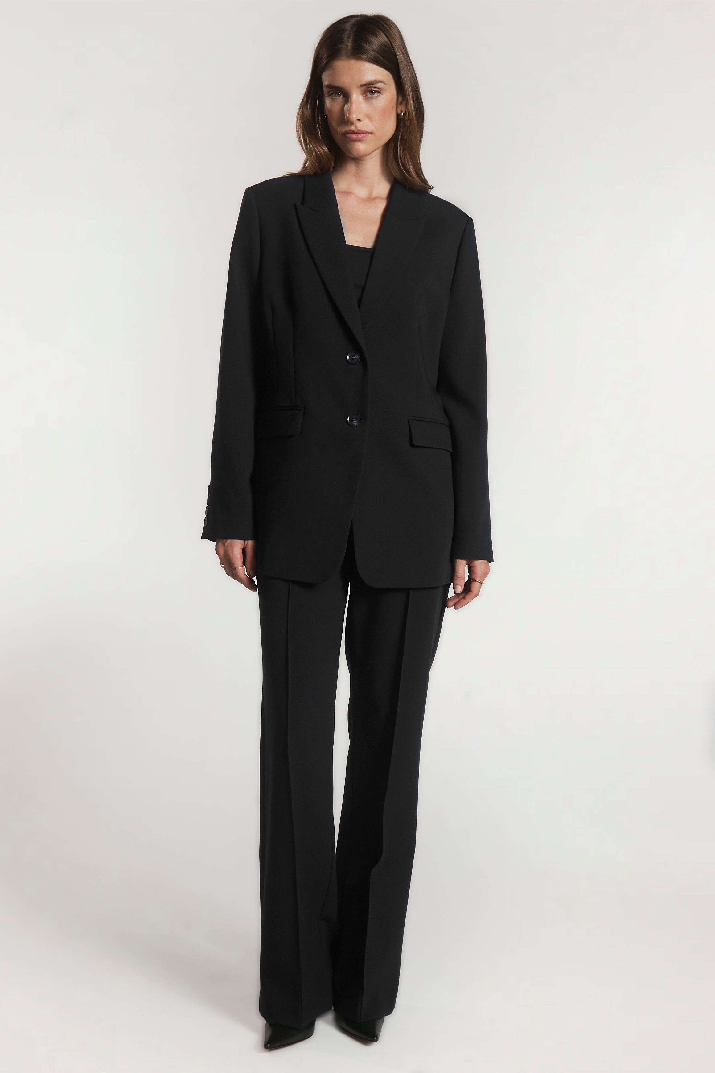 Aaiko Amilla blazer nero spalle forti