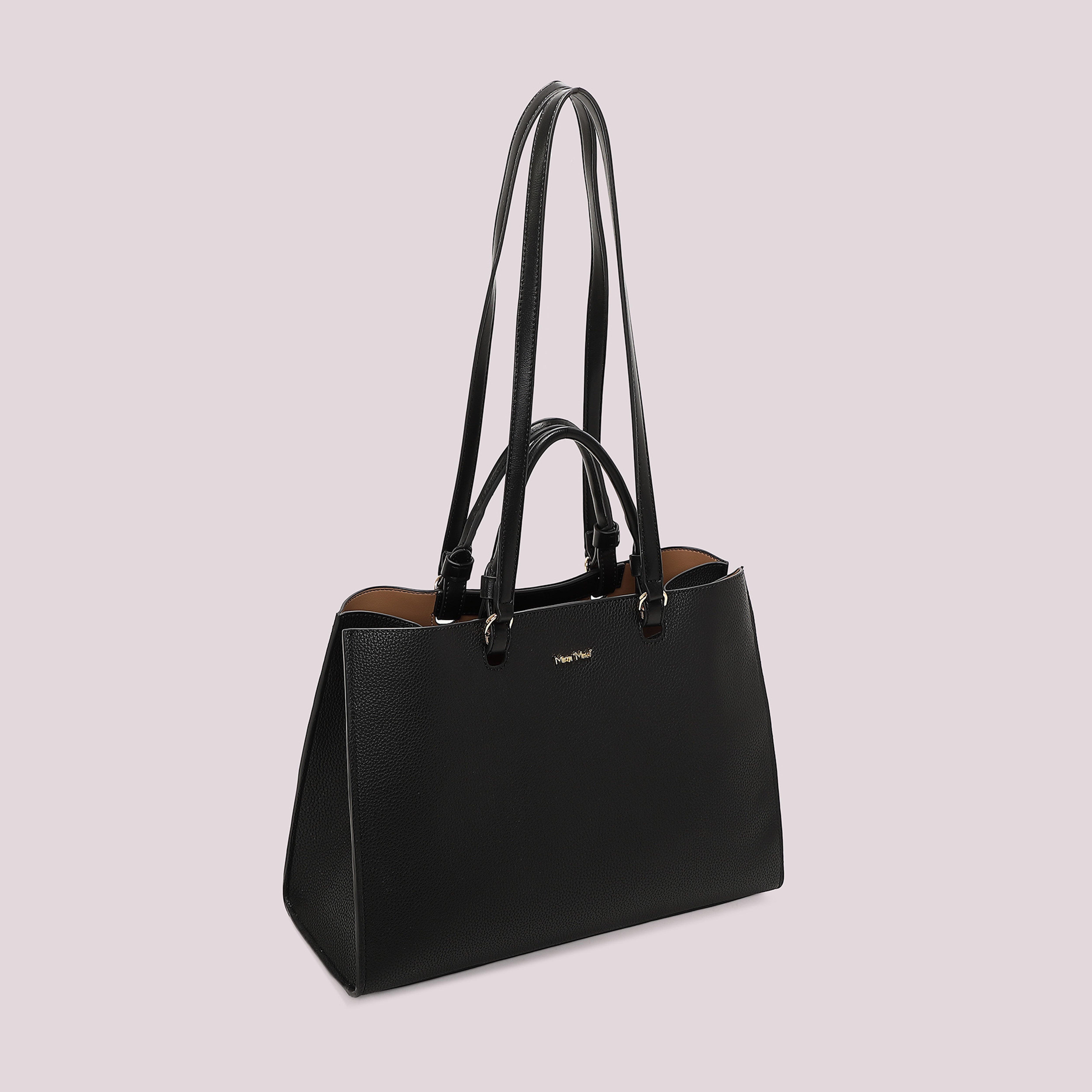 Mimi Mua Basic borsa a spalla nera grande