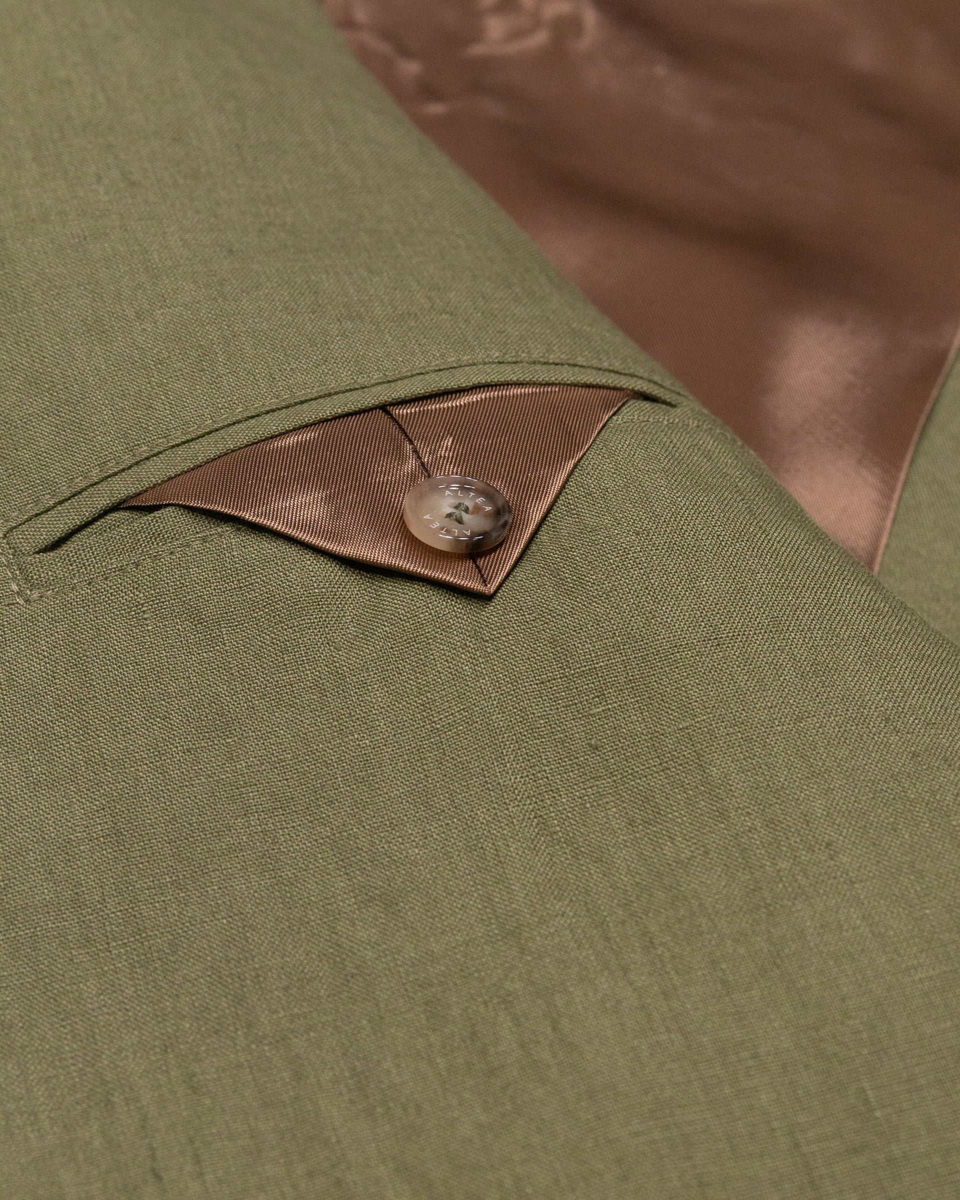 Altea Aston blazer in lino verde salvia