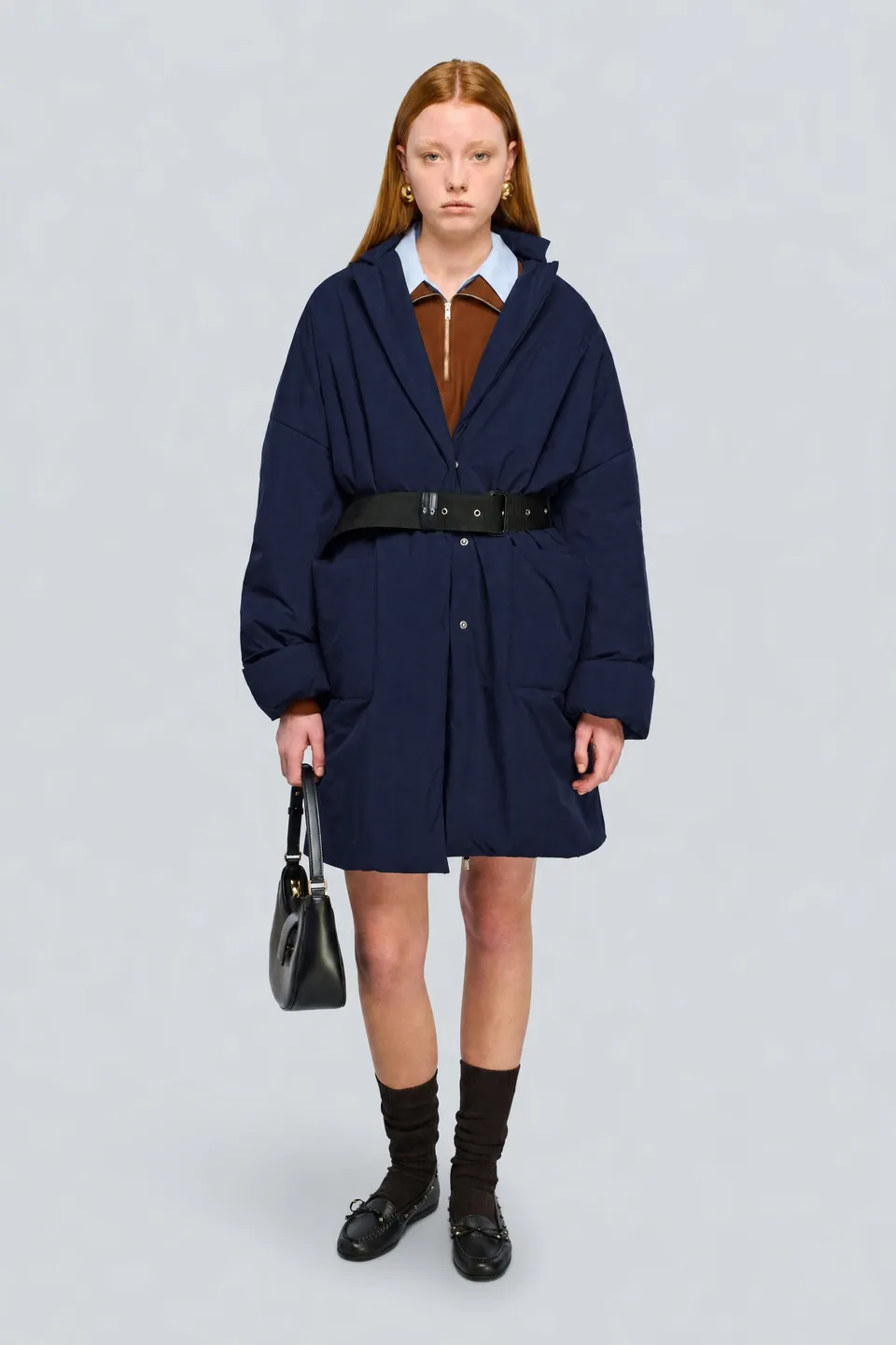 Semicouture Fay Cappotto Panno Doppio Moka