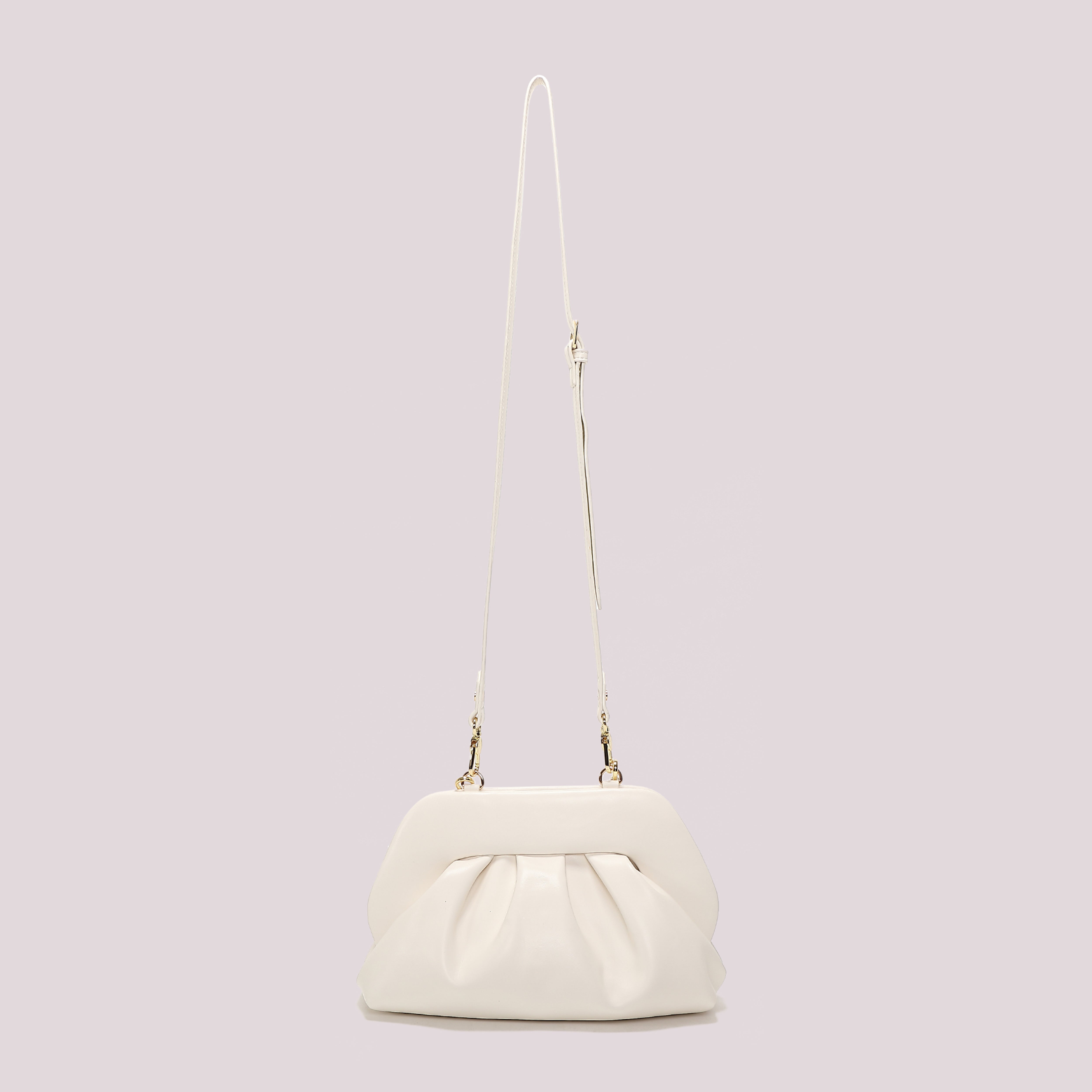 Mimi Mua Borsa Clutch Bombata Nera