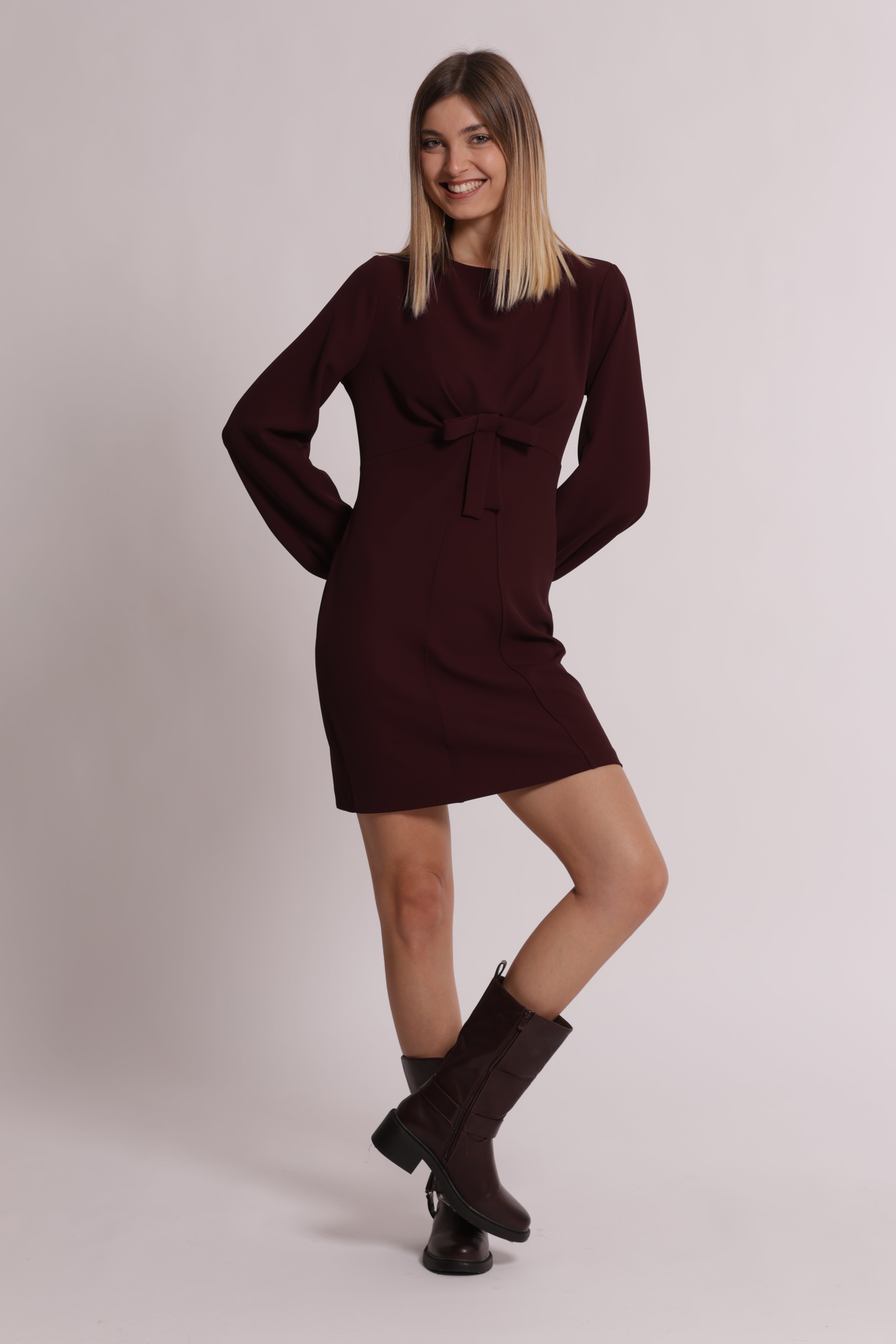 Mimi Mua Fiocco abito corto donna elasticizzato