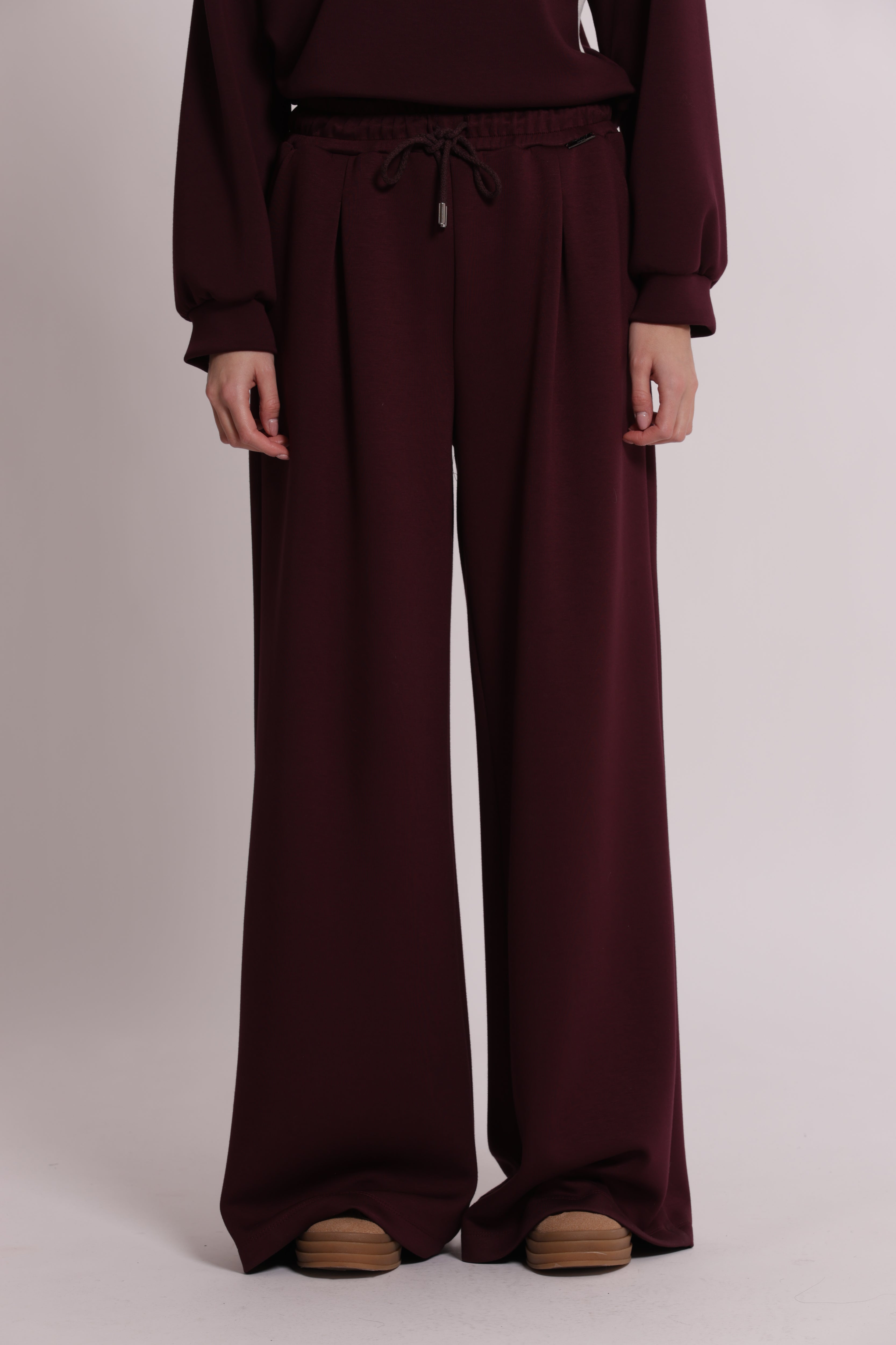 Mimi Mua Pantalone Felpa Palazzo pantaloni verde till