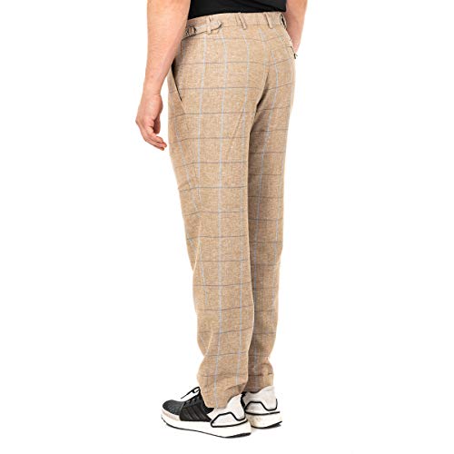 La Martina JMTJ01 pantaloni uomo a quadri taglia 36
