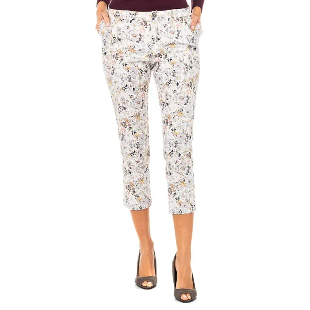 La Martina LWT011 pantaloni donna dritti con cintura