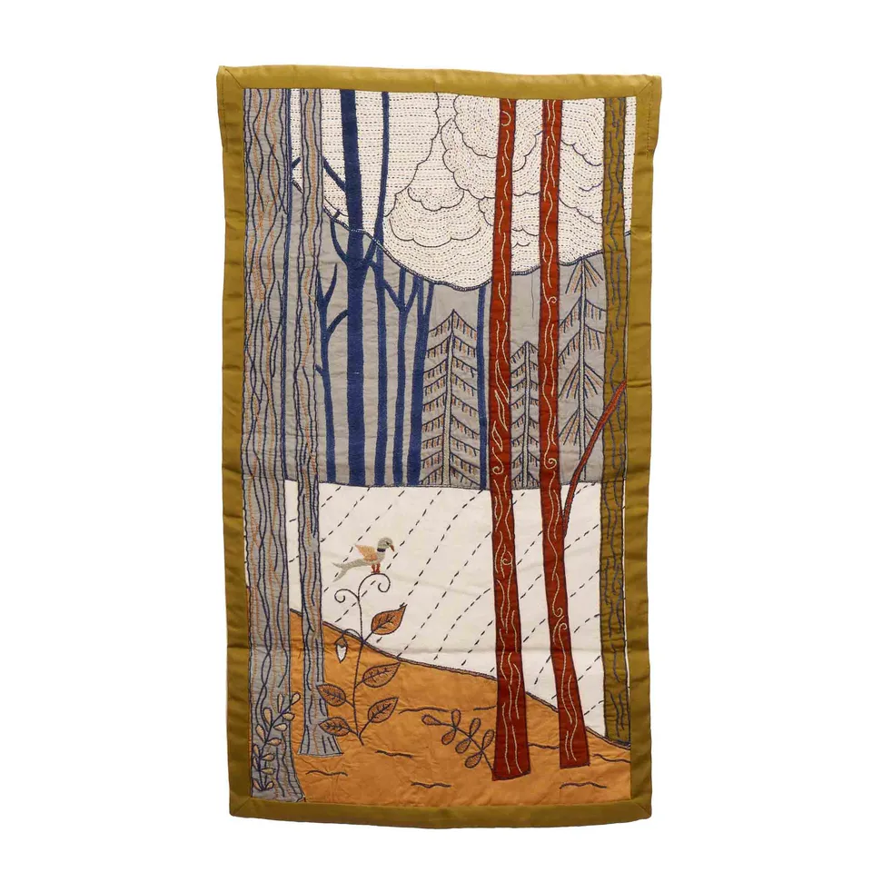 On Earth Bosco pannello cotone multicolore 40x70