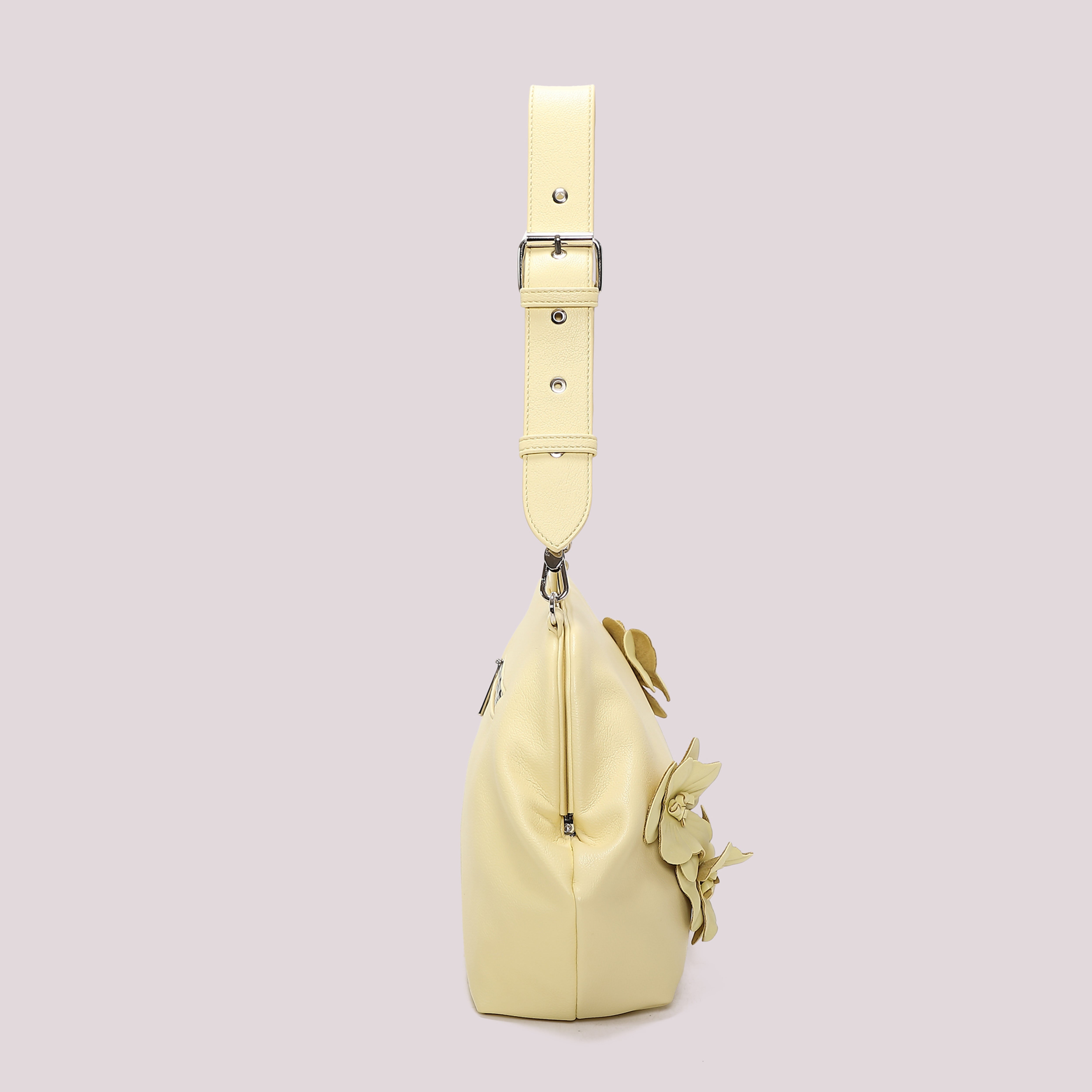 Mimi Mua Bauletto borsa nera con fiori