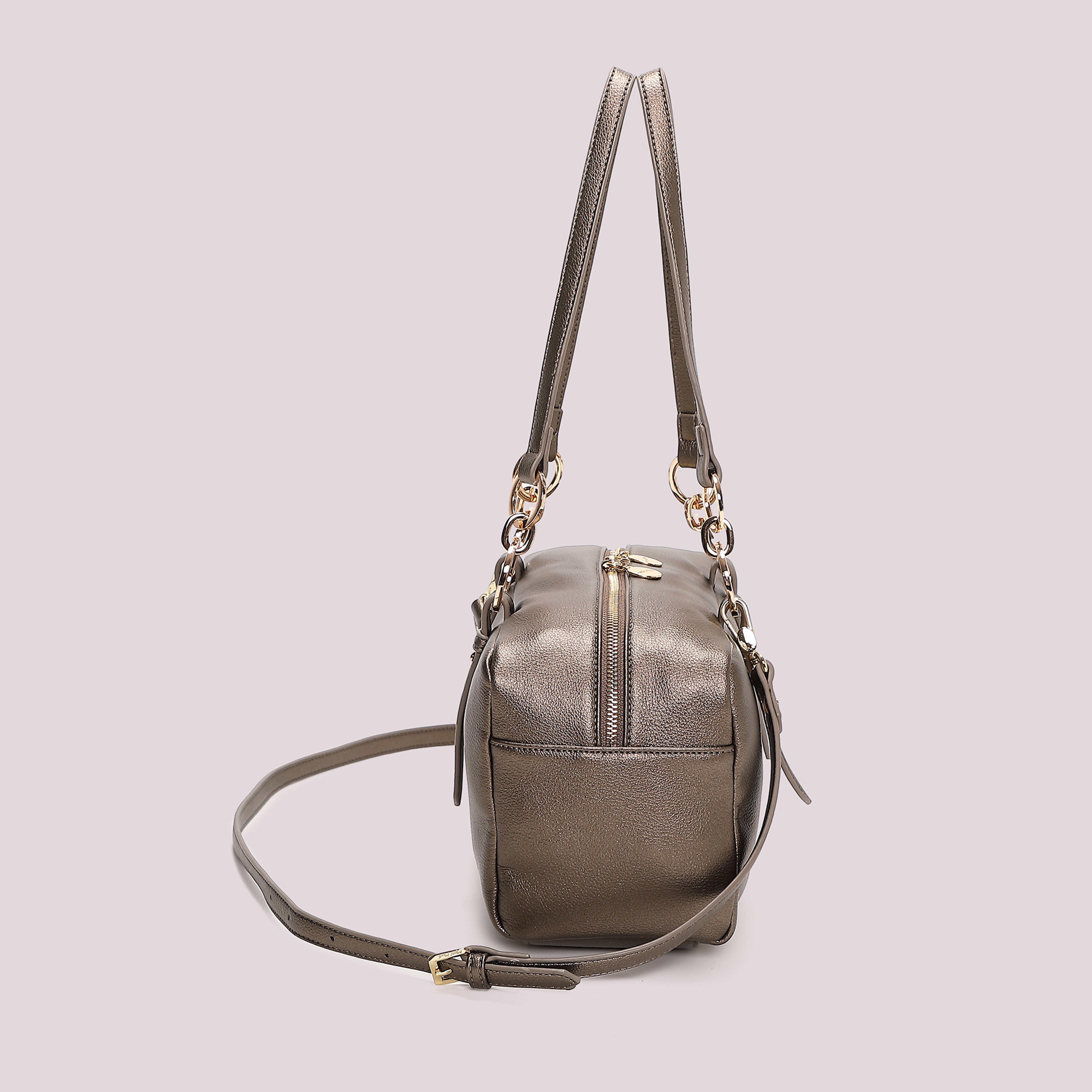 Mimi Mua Borsa Spalla Anelli borsa a spalla nero compatta