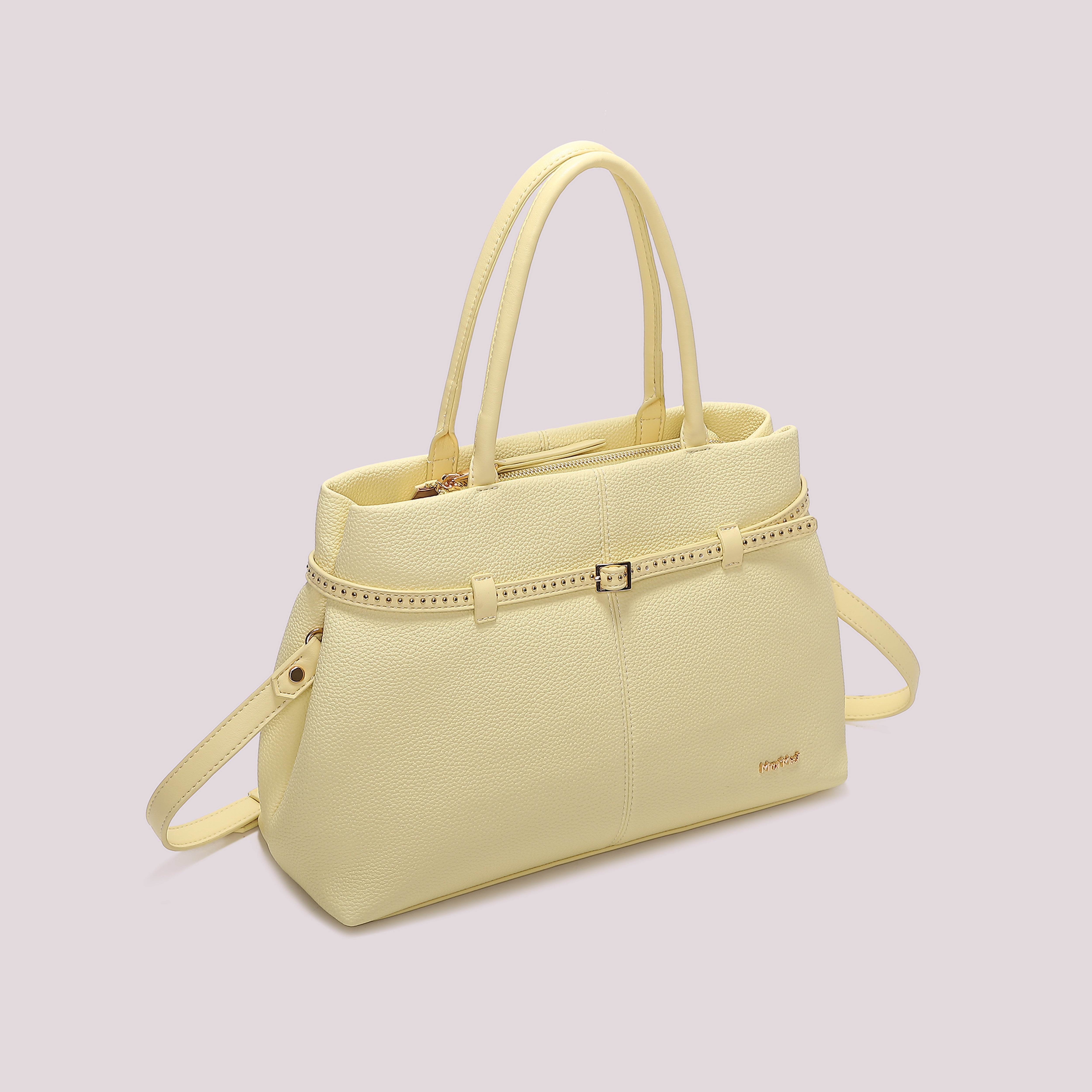 Mimi Mua Borsa Shopping Cinturino Bianco Similpelle