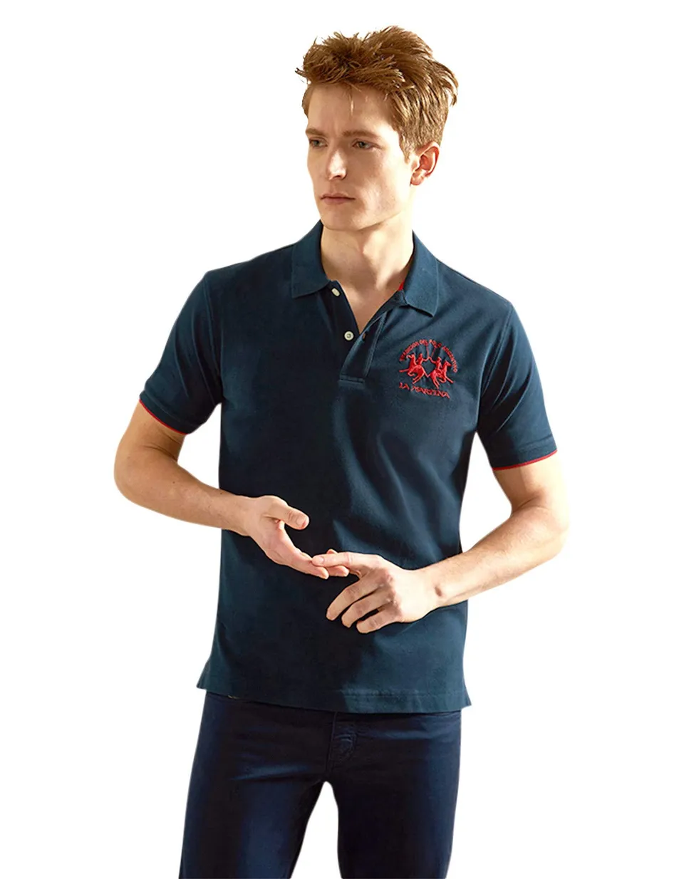 La Martina Man polo regular fit bianca maniche corte