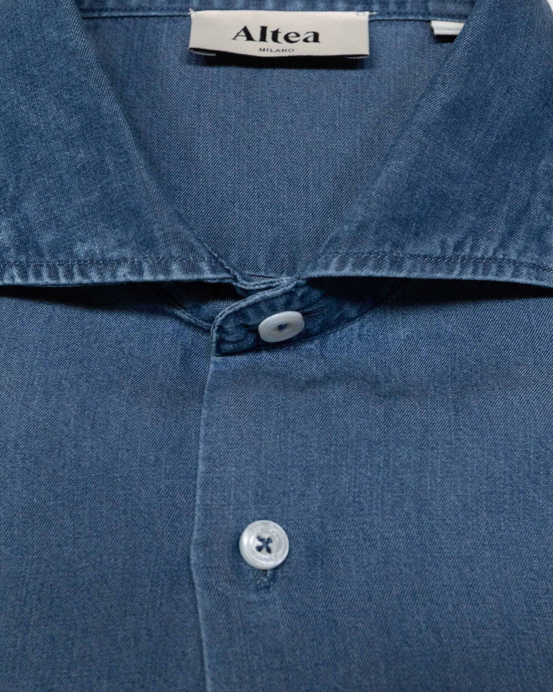Altea Antoine camicia lyocell denim