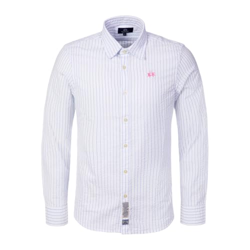 La Martina MCC014 camicia 3XL a righe in cotone