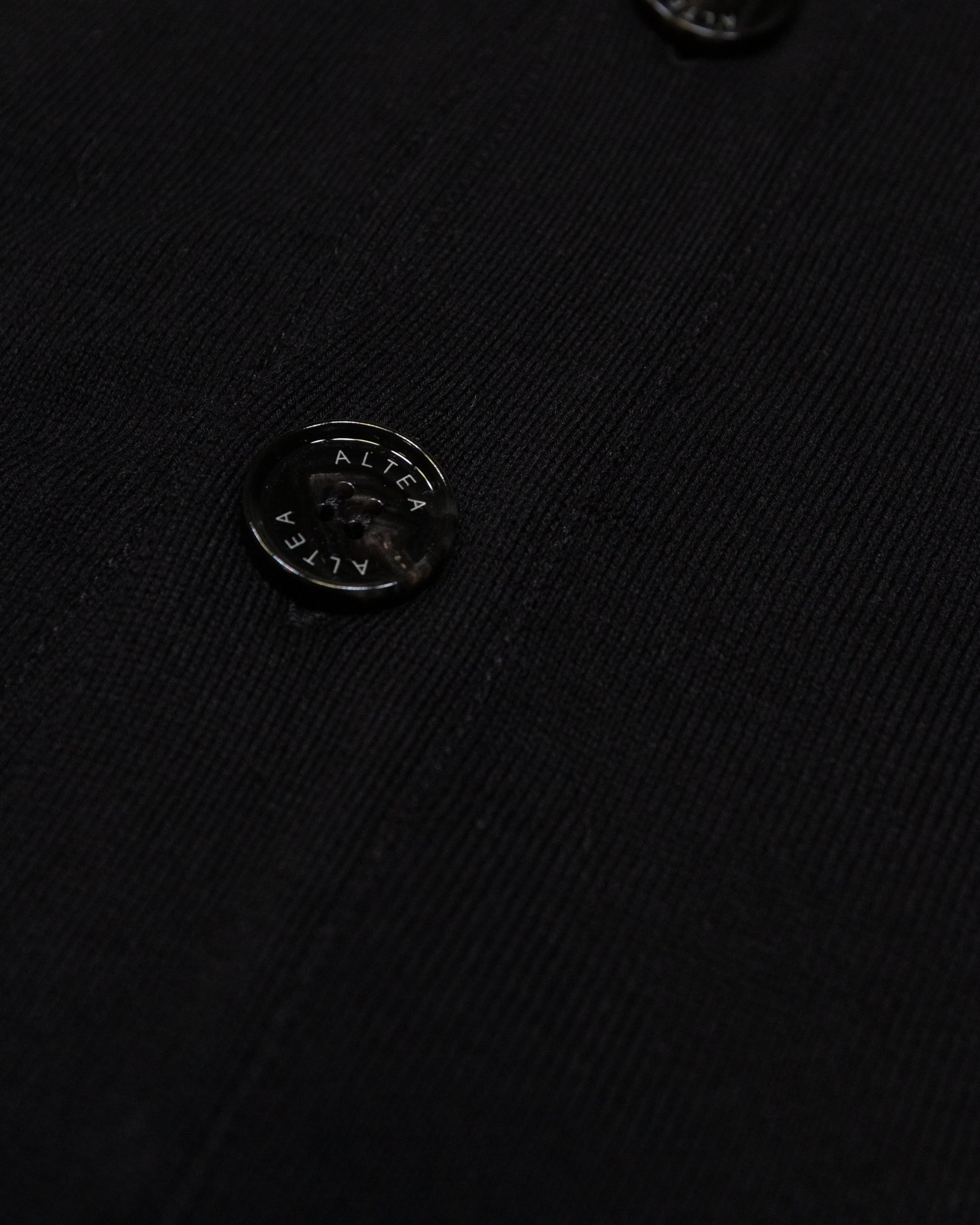 Altea gilet maglia cotone rasato nero