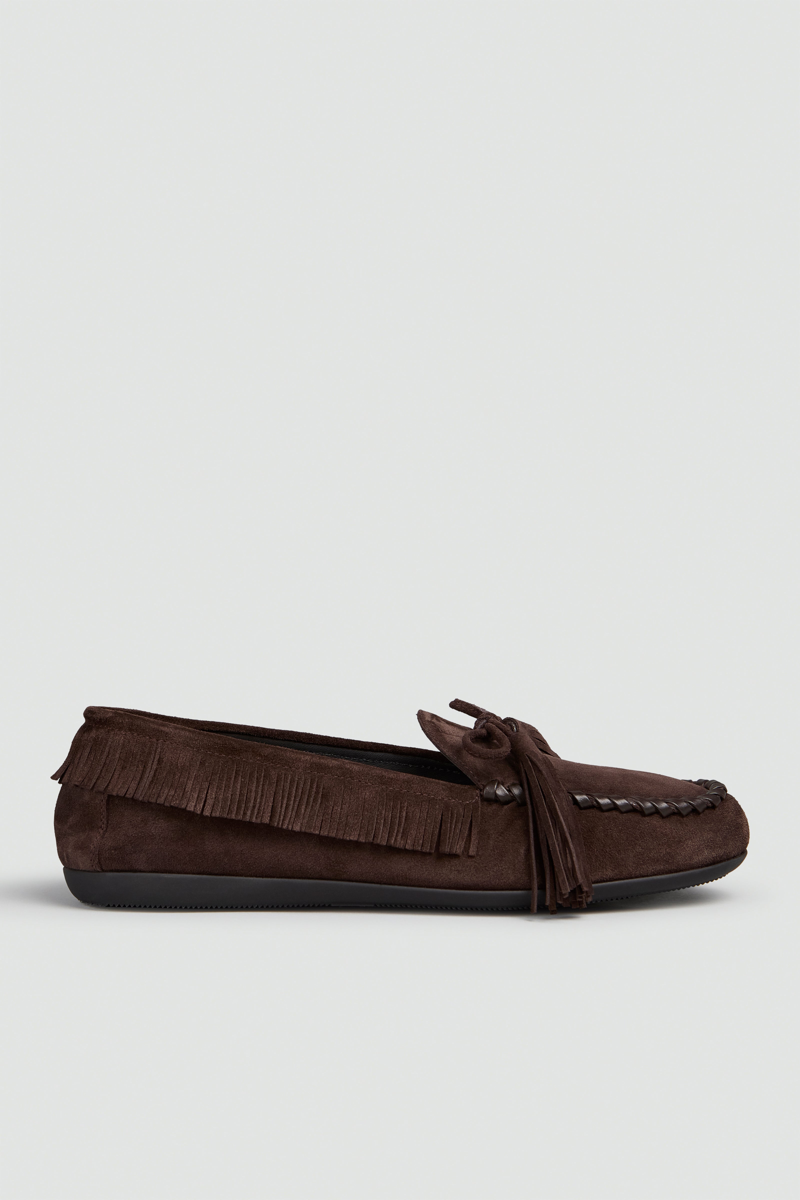 Semicouture Liz Y6WZ44 mocassino moka pelle scamosciata