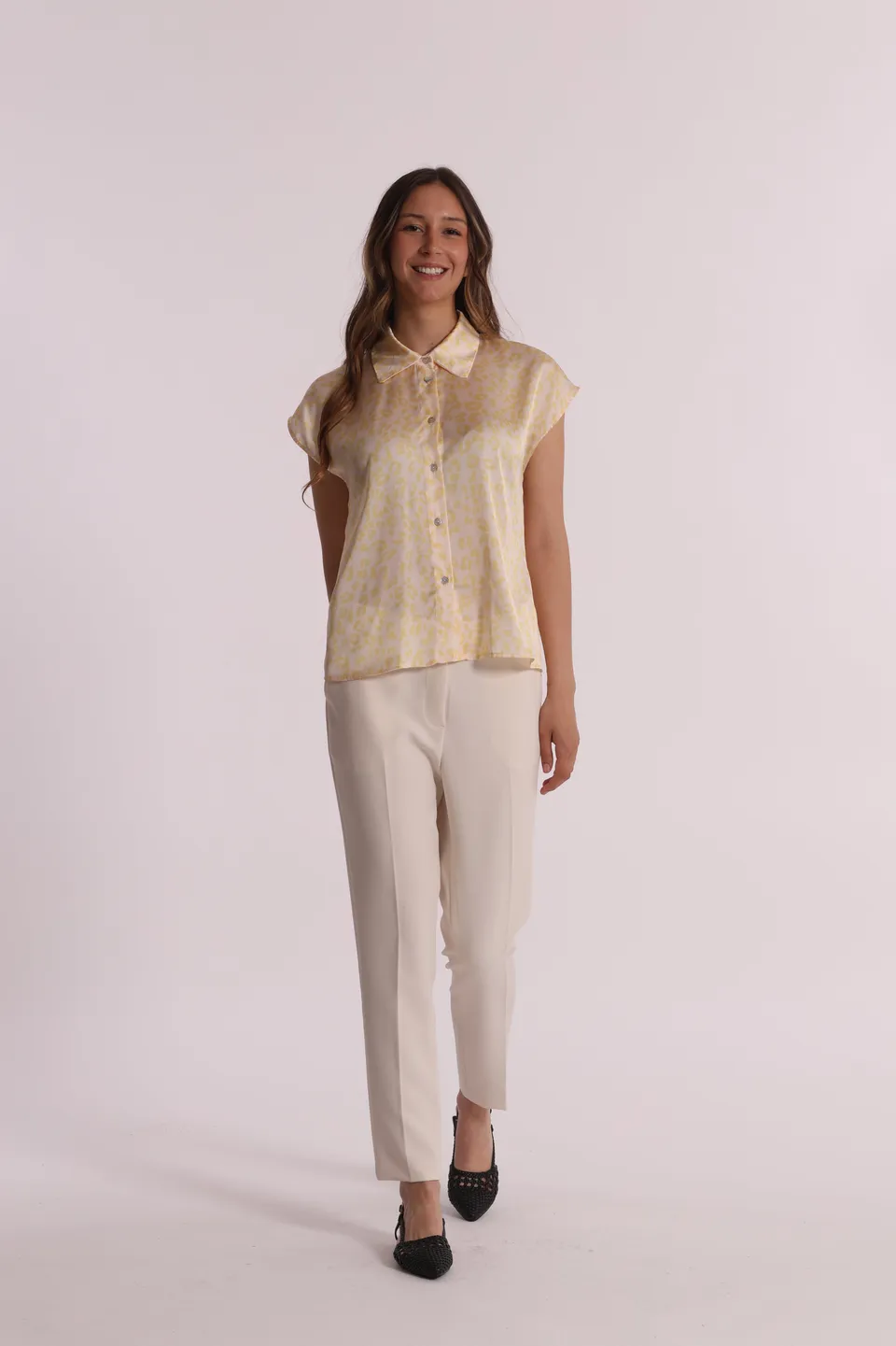 Mimi Mua pantaloni sigaretta elastico dietro