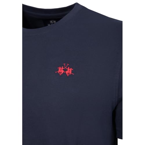 La Martina CCMR14 JS388 t-shirt uomo navy cotone