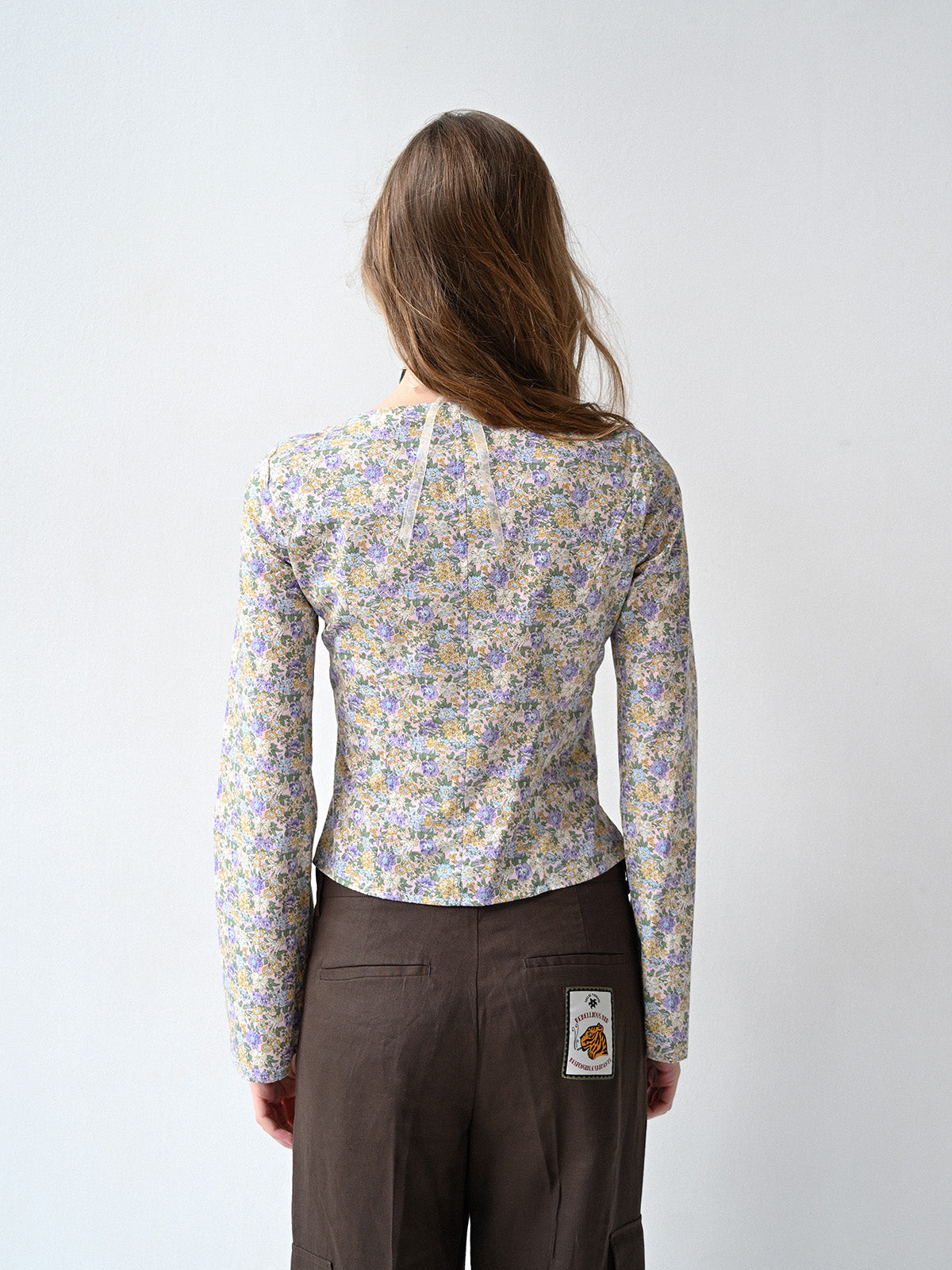 GiglioTigrato Nina Top II blusa bloomy cotone cropped
