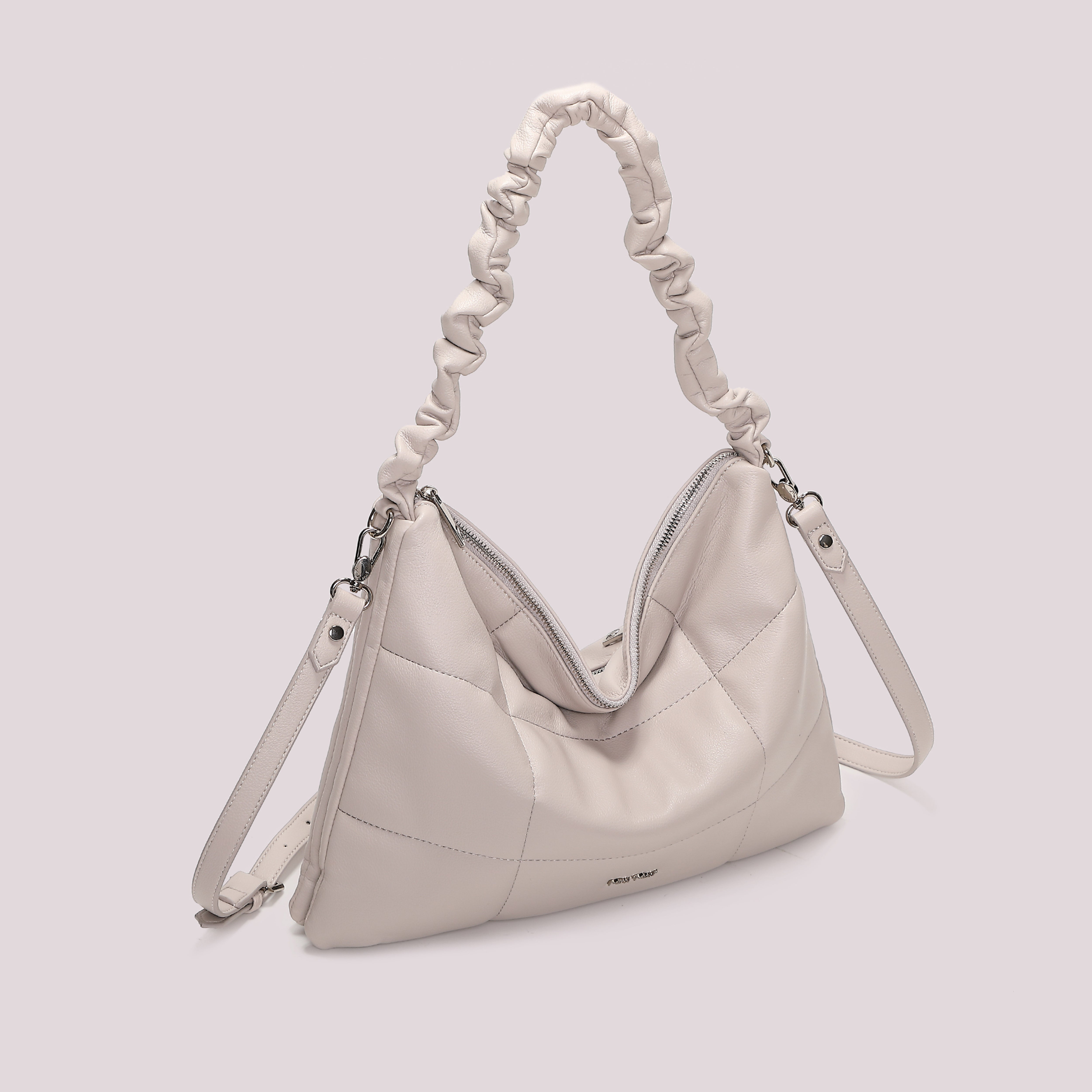 Mimi Mua Borsa Spalla Trapuntata Nero 39 cm