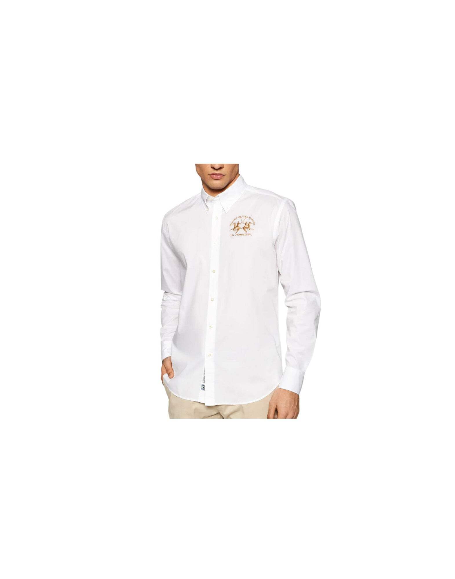 La Martina CCMC01PP483 camicia uomo bianca L