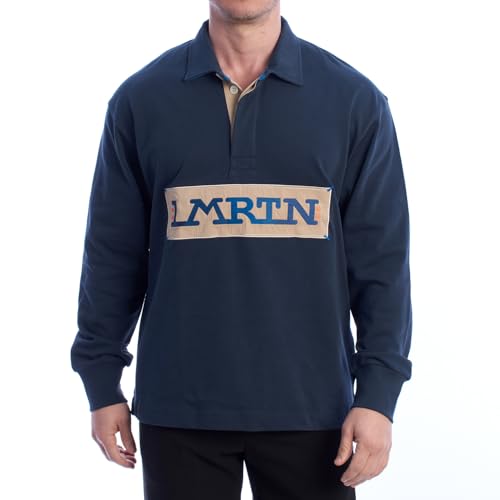 La Martina UMP316-JS305 polo uomo maniche lunghe over fit
