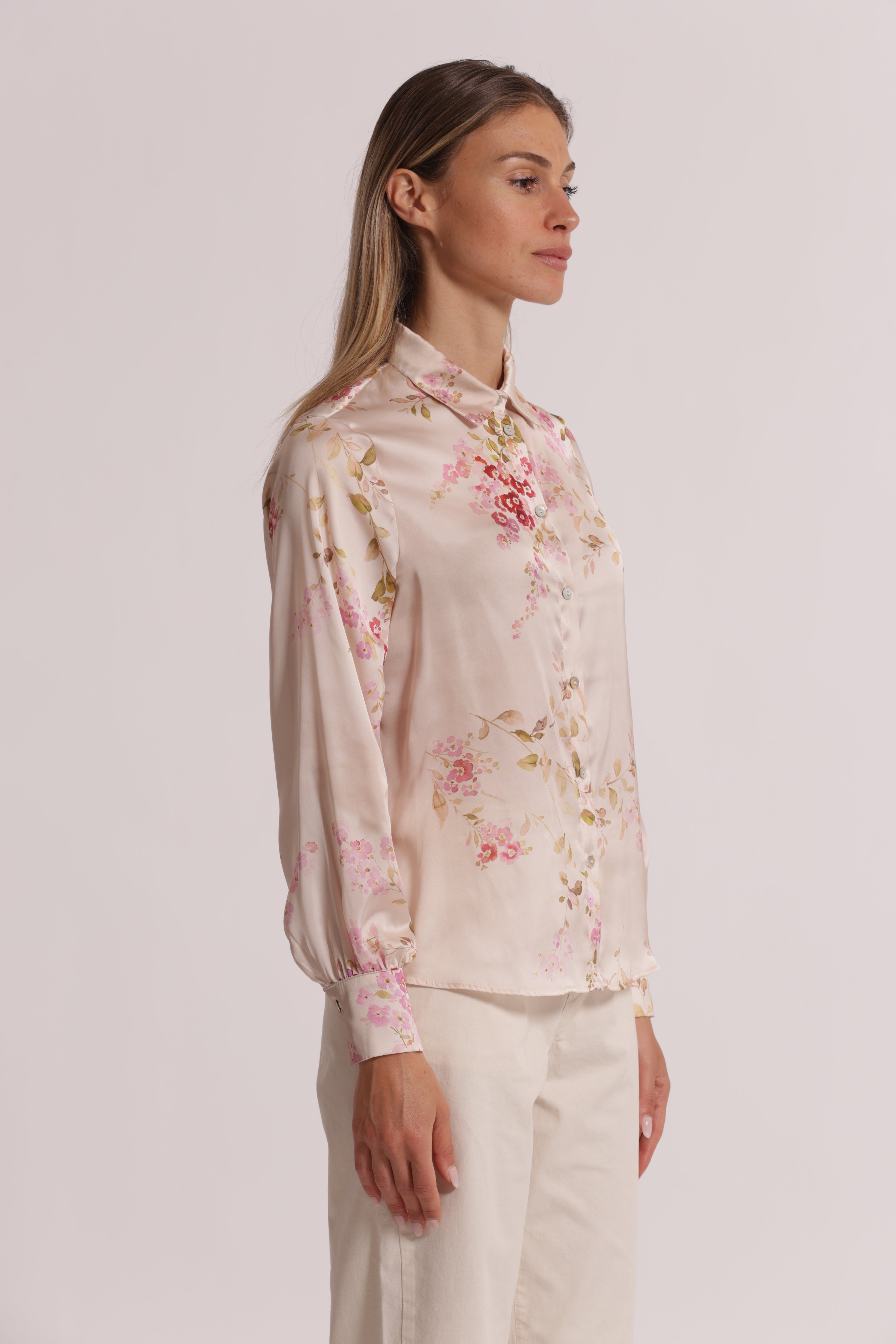Mimi Mua Dolce Fiore camicia fantasia rosa poliestere