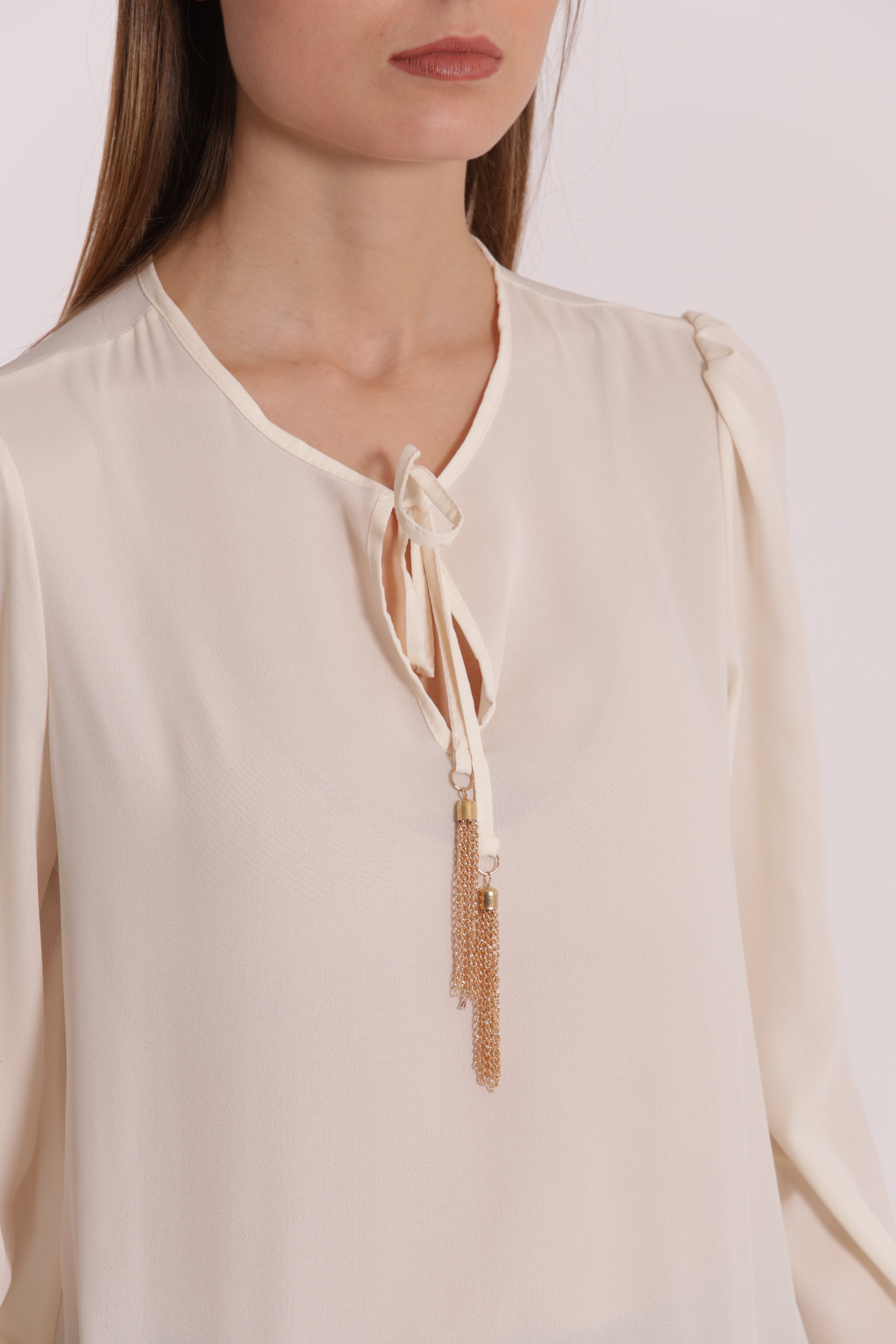 Mimi Mua Blusa con Fiocco camicetta nera con fiocco