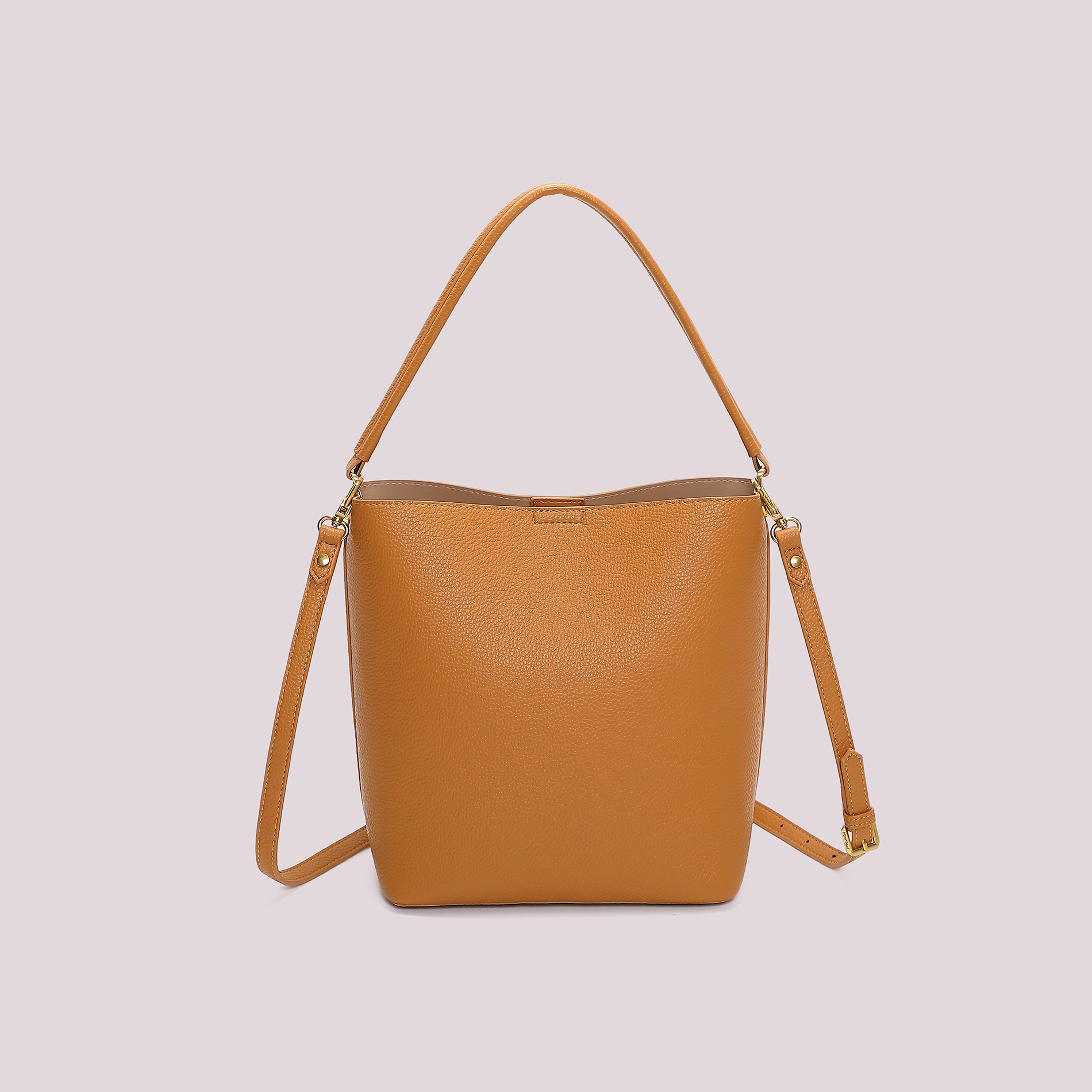 Mimi Mua Secchiello Dettagli Satinati Borsa Mano Nero