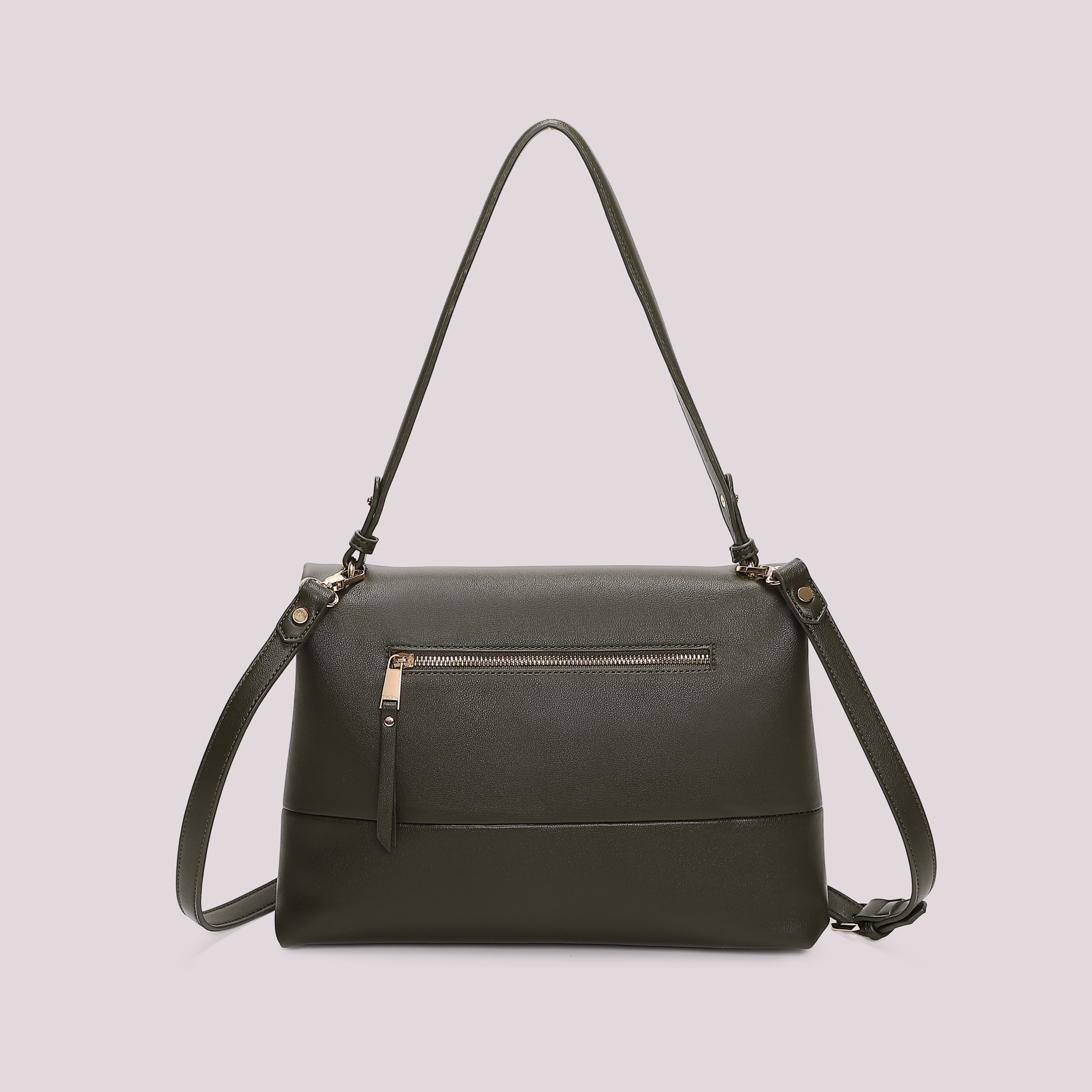 Mimi Mua Borsa a Spalla Dettaglio Dorato Nero