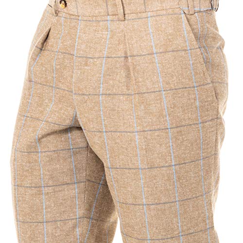 La Martina JMTJ01 pantaloni uomo a quadri taglia 36