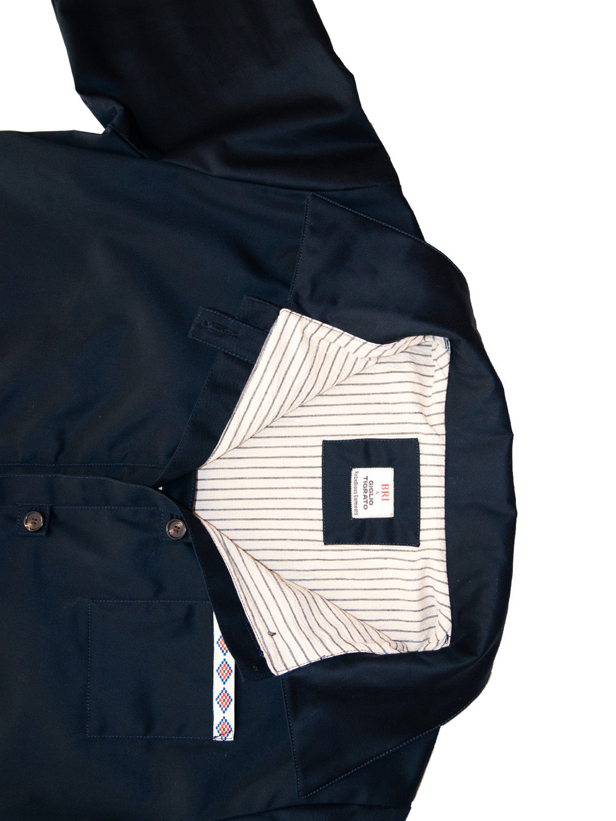Giglio Tigrato Tiberina giacca cotone blu navy