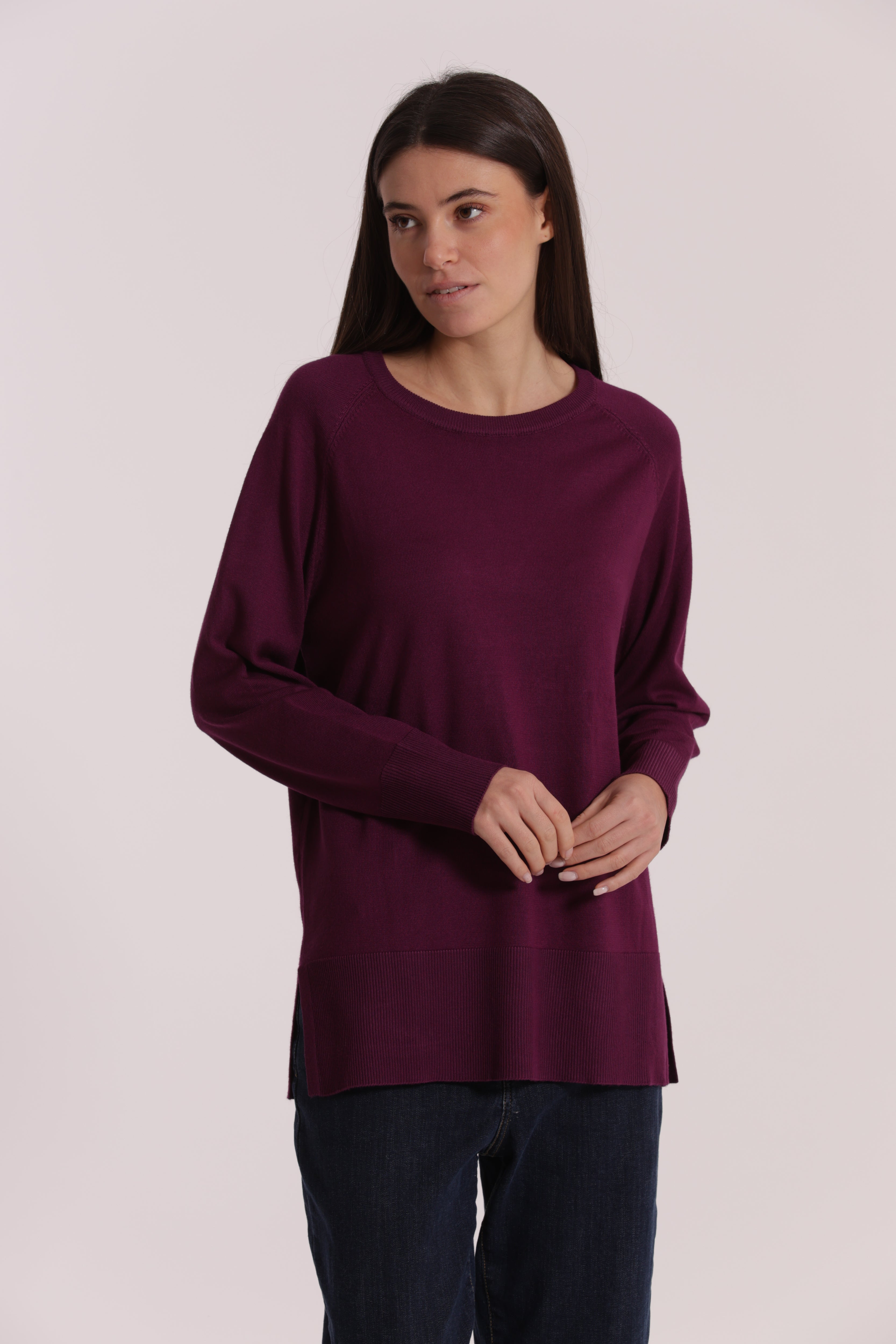 Mimi Mua Spacchi Laterali maglia nera over