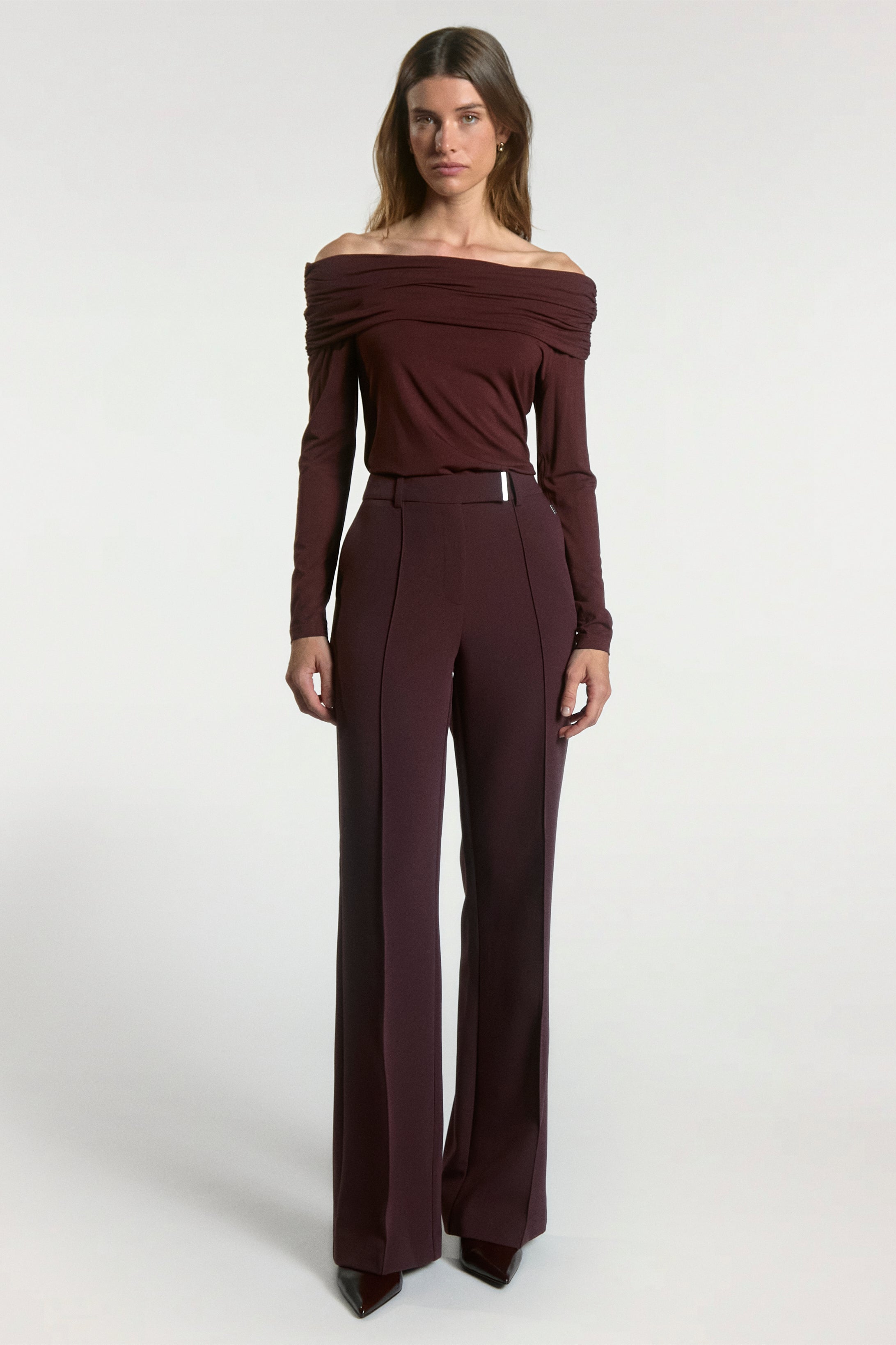 Aaiko Josie top bordeaux BORDEAUX spalle scoperte