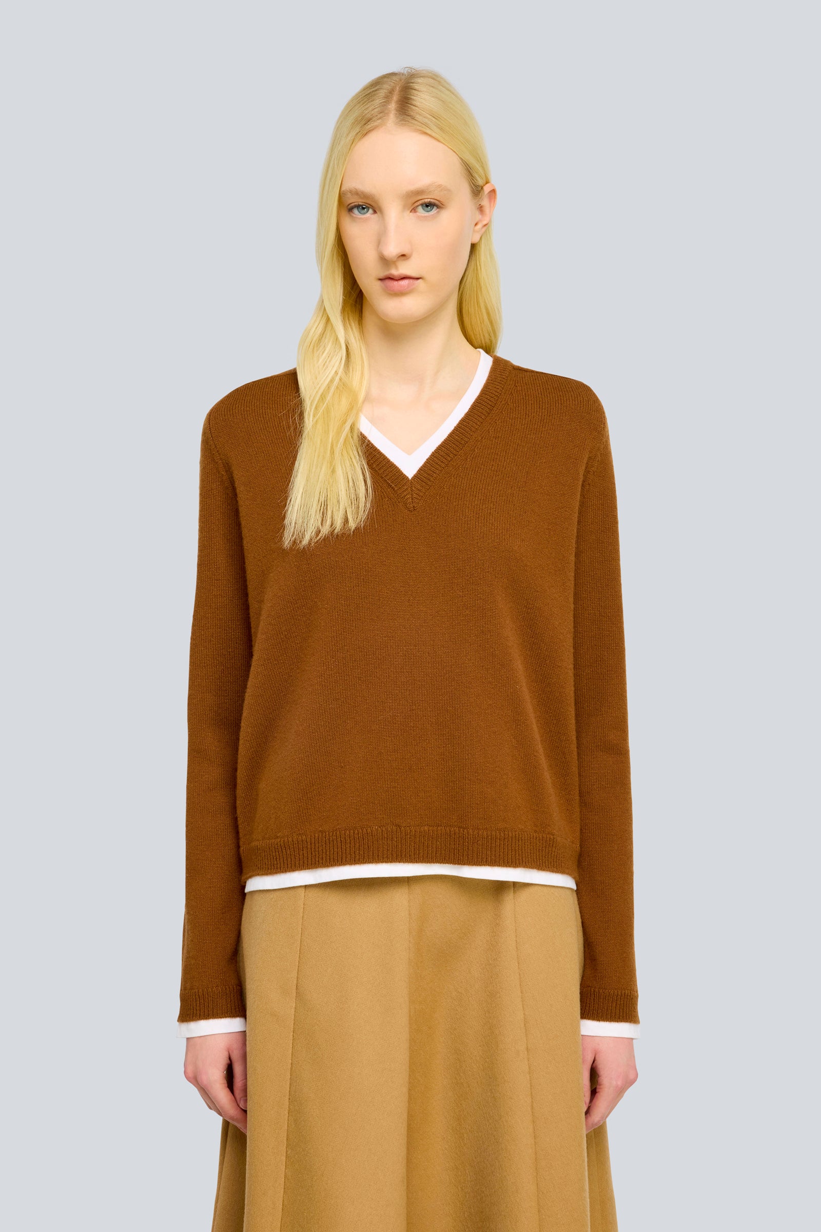 Semicouture Rose maglia canyon scollo a V