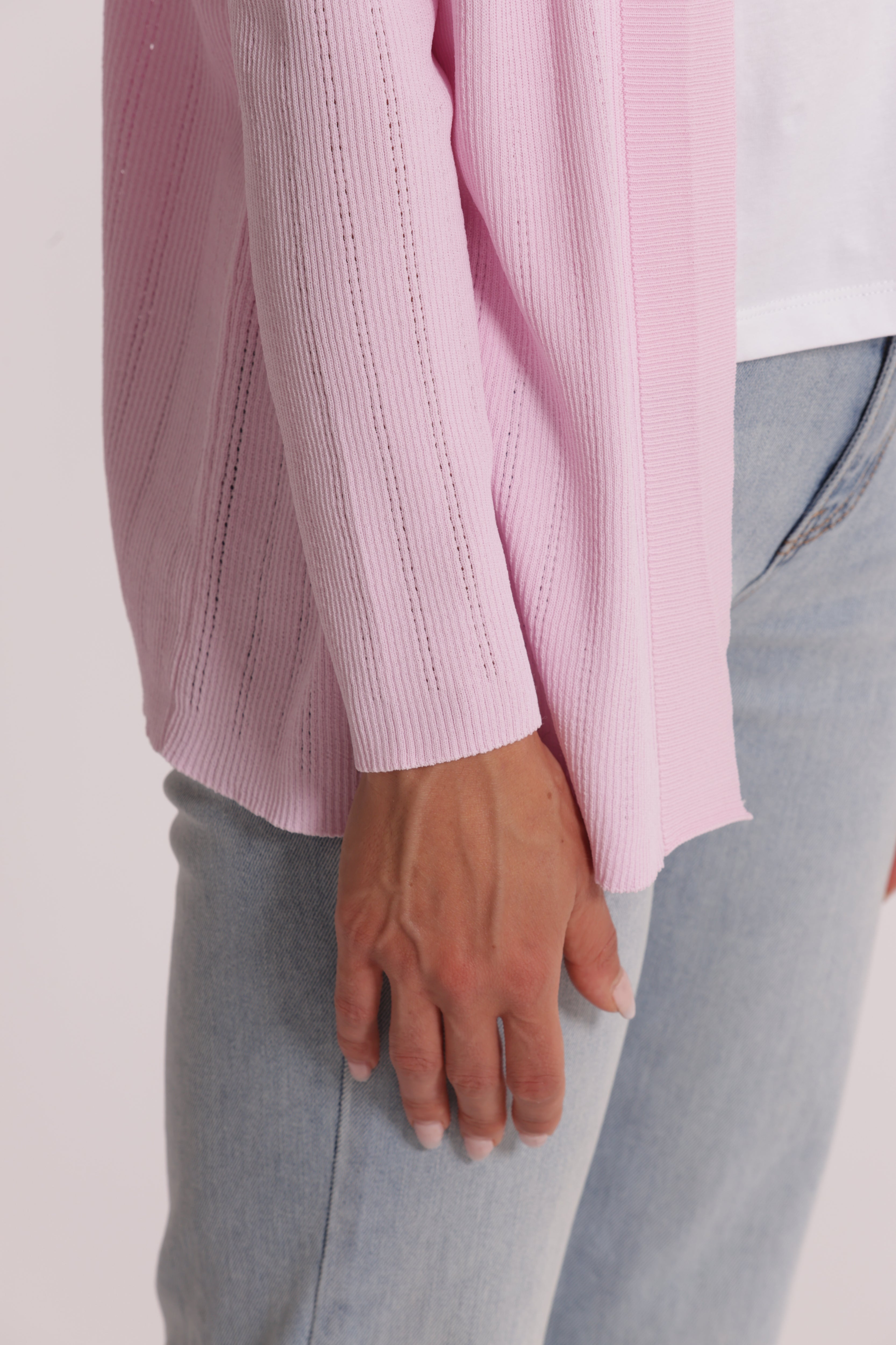 Mimi Mua Cardigan Aperto Traforato in maglia