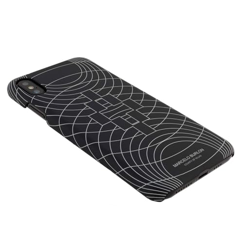 Marcelo Burlon iPhone XR custodia rigida con vetro temperato