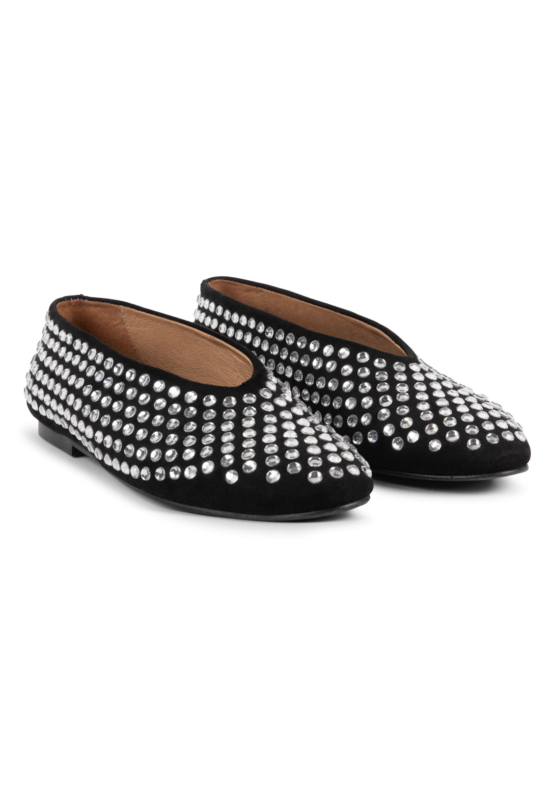 Aaiko Bella Lea ballerine pelle nere glitter