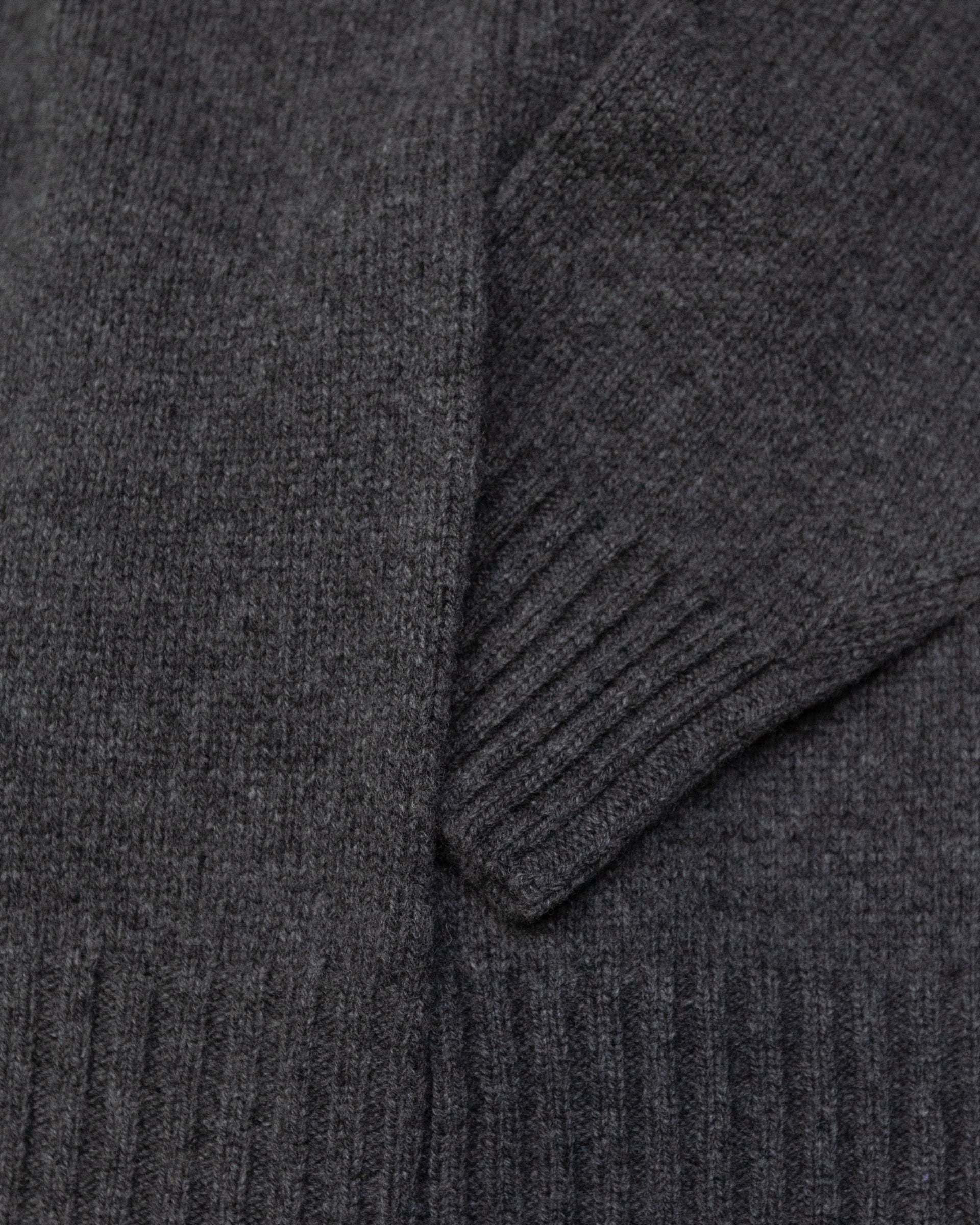 Altea cardigan scialle lana cashmere antracite