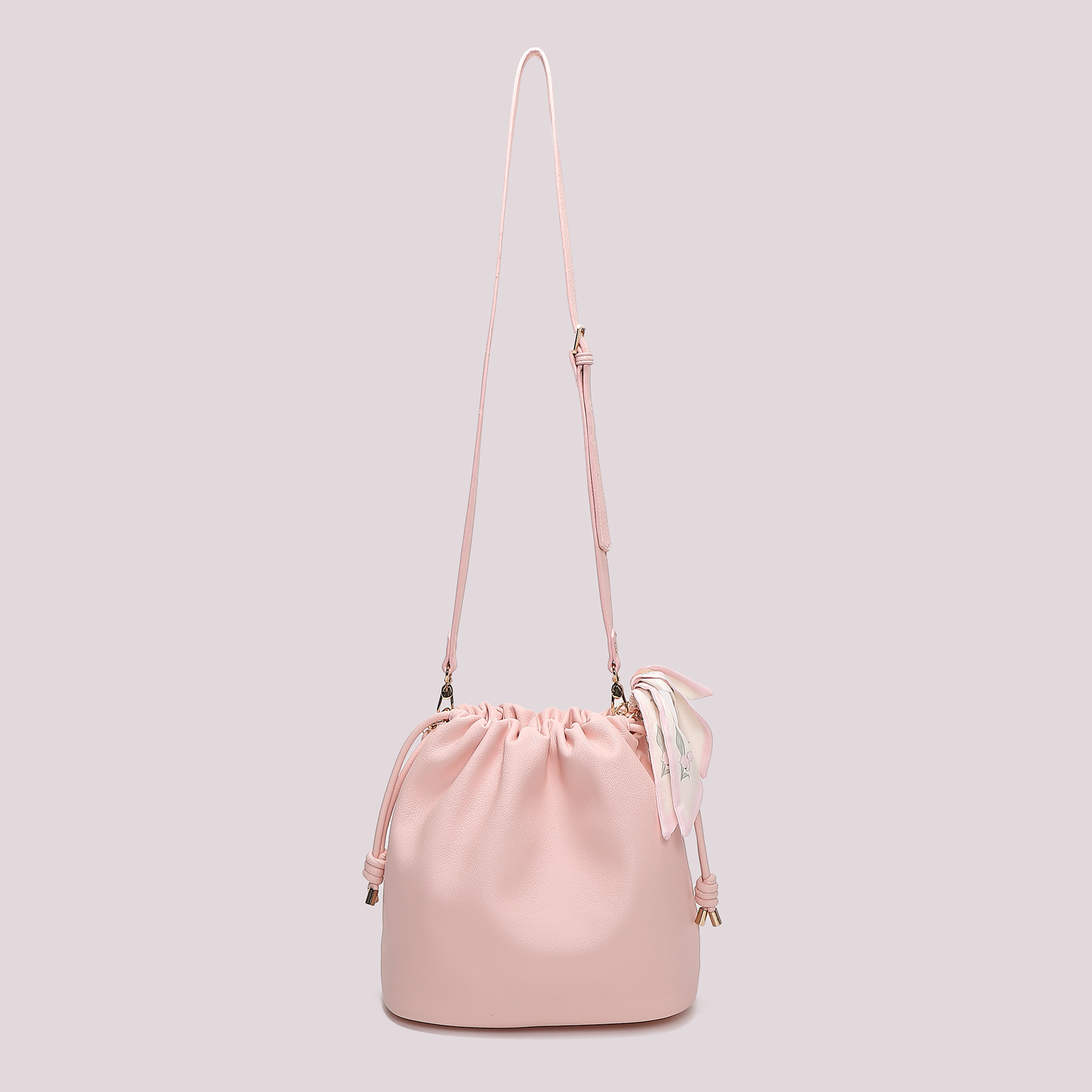 Mimi Mua Borsa a Spalla con Foulard Panna
