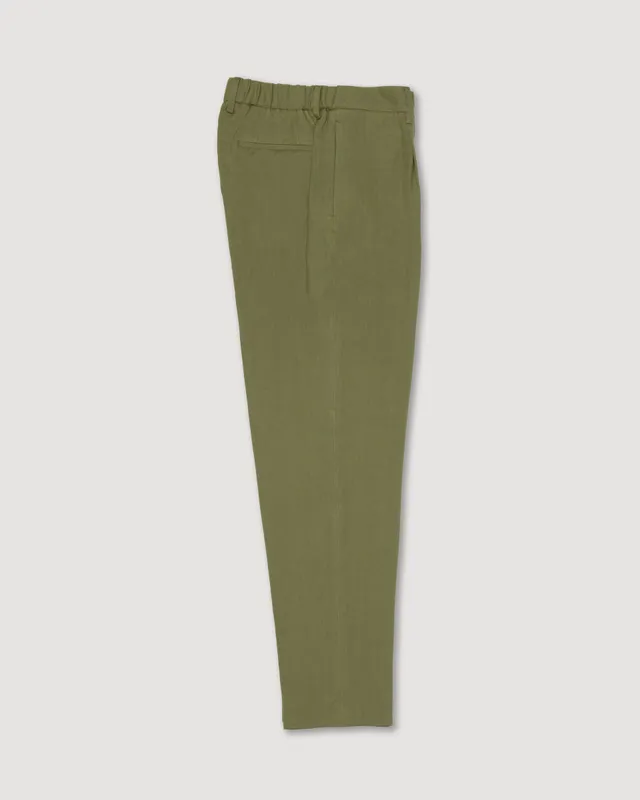 Altea Ronny pantalone chino lino verde salvia