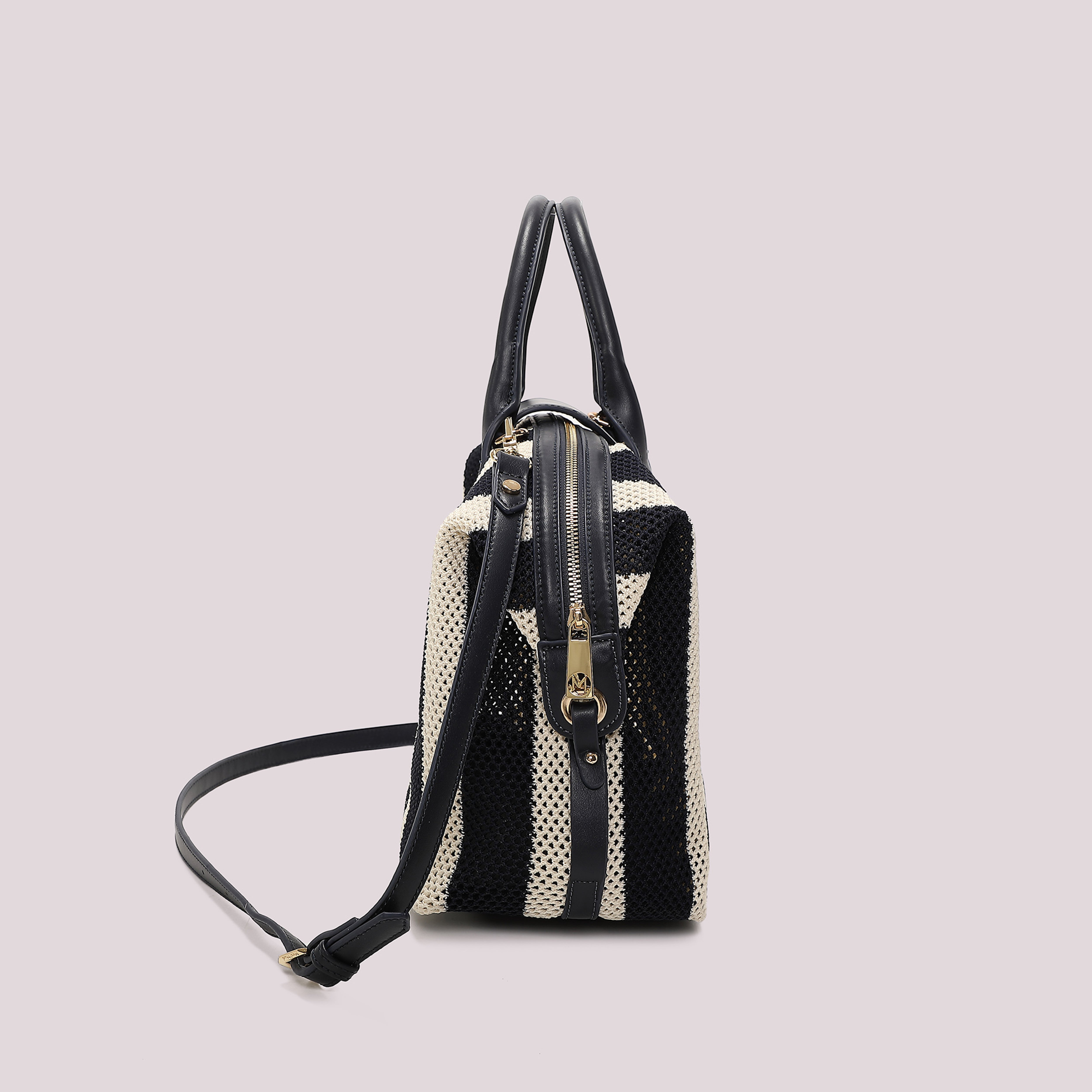 Mimi Mua Borsa Bauletto Rete a Righe borsa estiva
