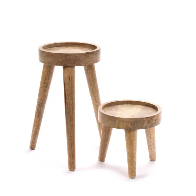 On Earth Cooperative Collection Legs portavaso legno naturale treppiede