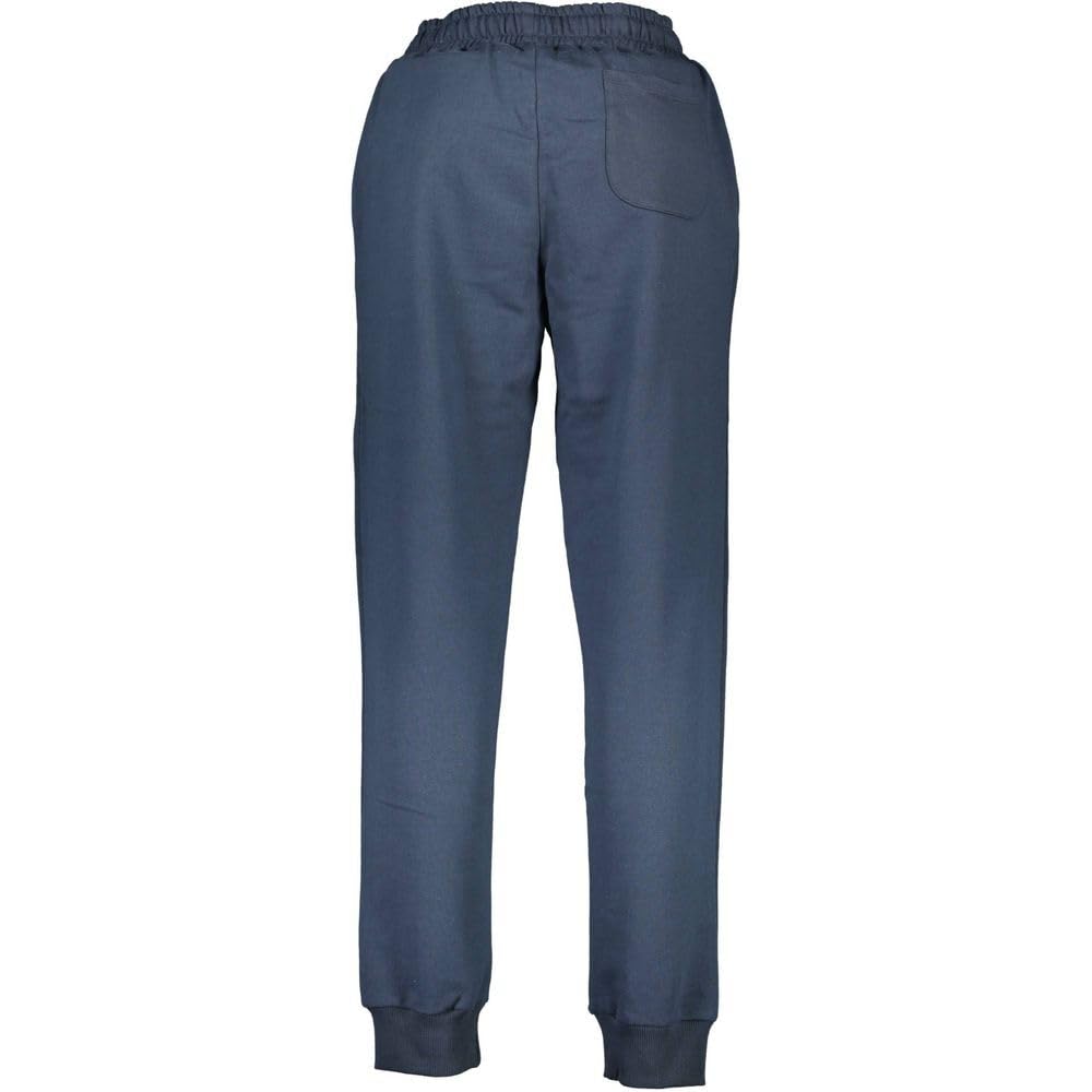La Martina pantalone uomo blu in cotone con ricamo 3 tasche