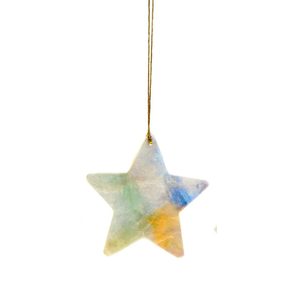 On Earth Cooperative Collection Aurora stella multicolore 8 cm capiz