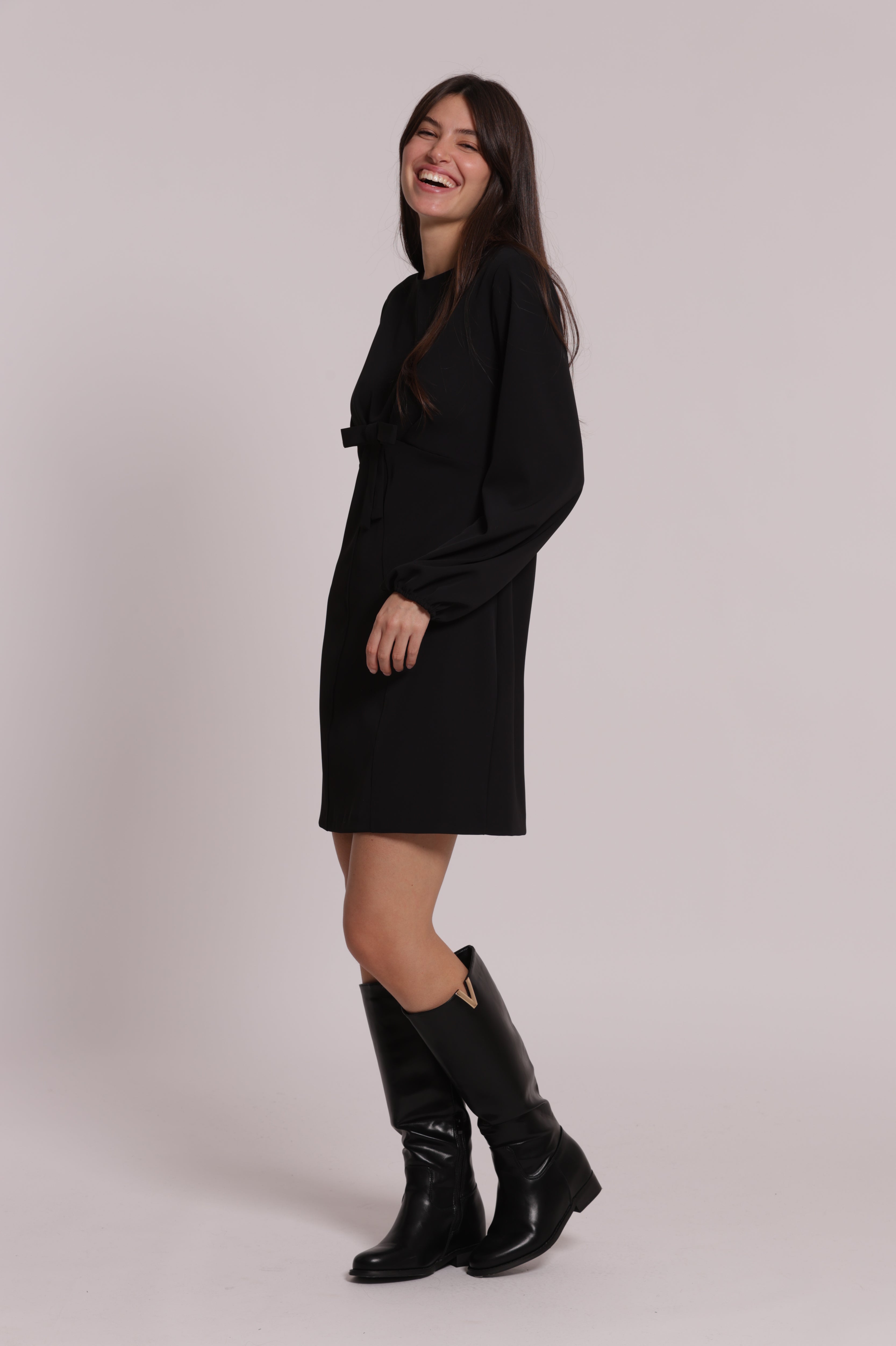 Mimi Mua Fiocco abito corto donna elasticizzato